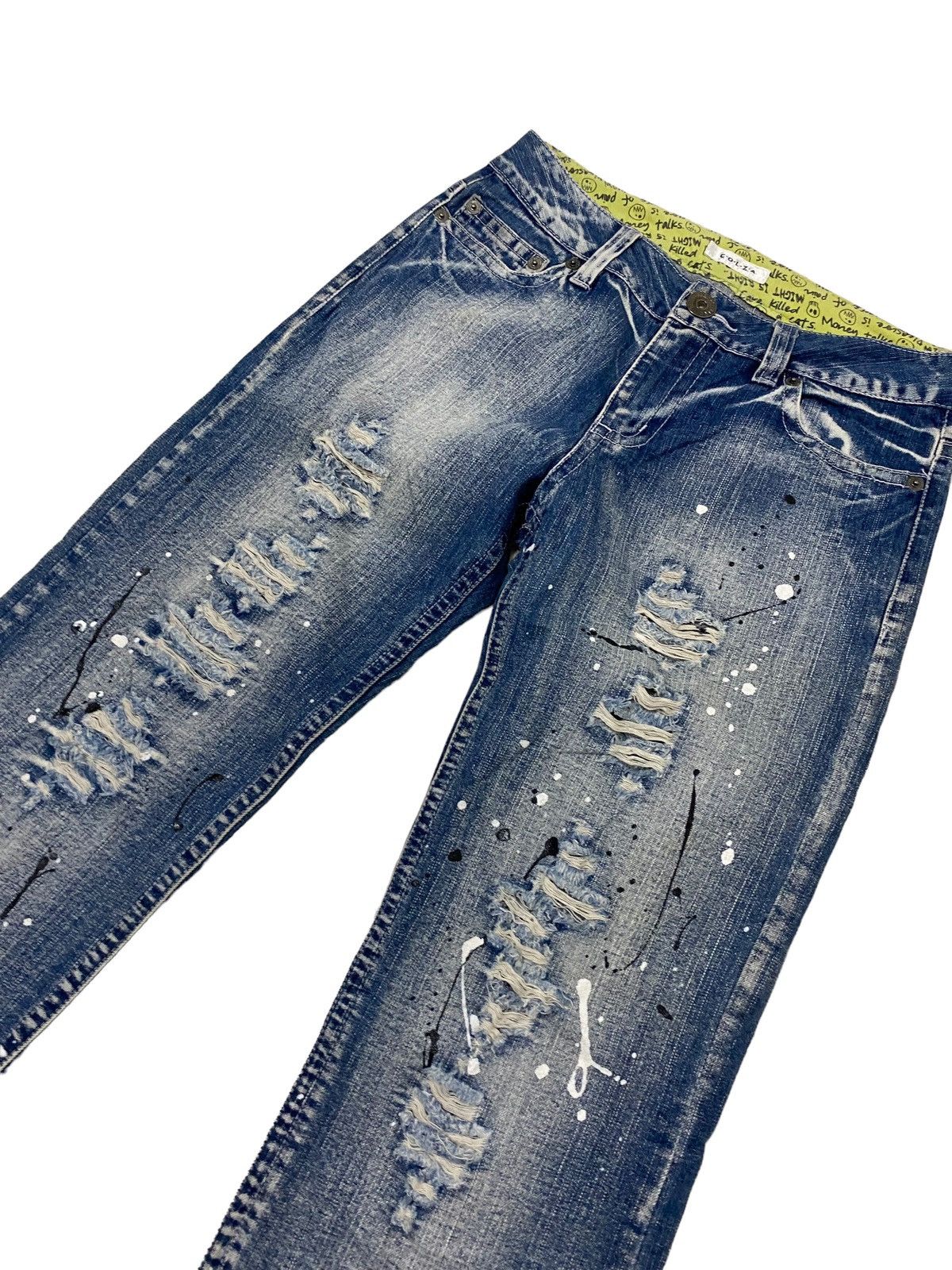 Colza Japanese brand distressed denim