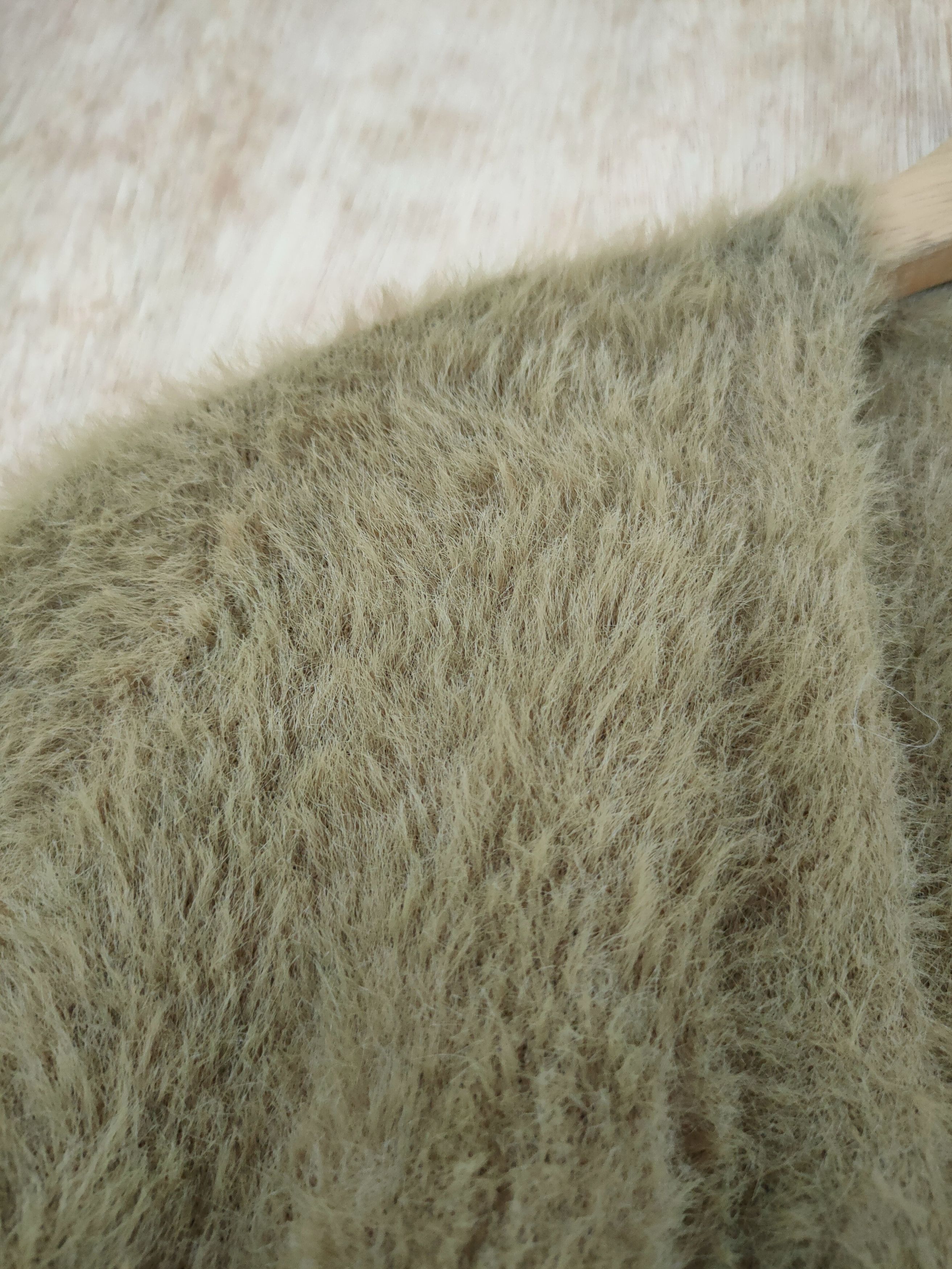 Aran Isles Knitwear DL Roer faded Mohair soft fur long cardigan knitwear #46-530 Size L / US 10 / IT 46 - 5 Thumbnail