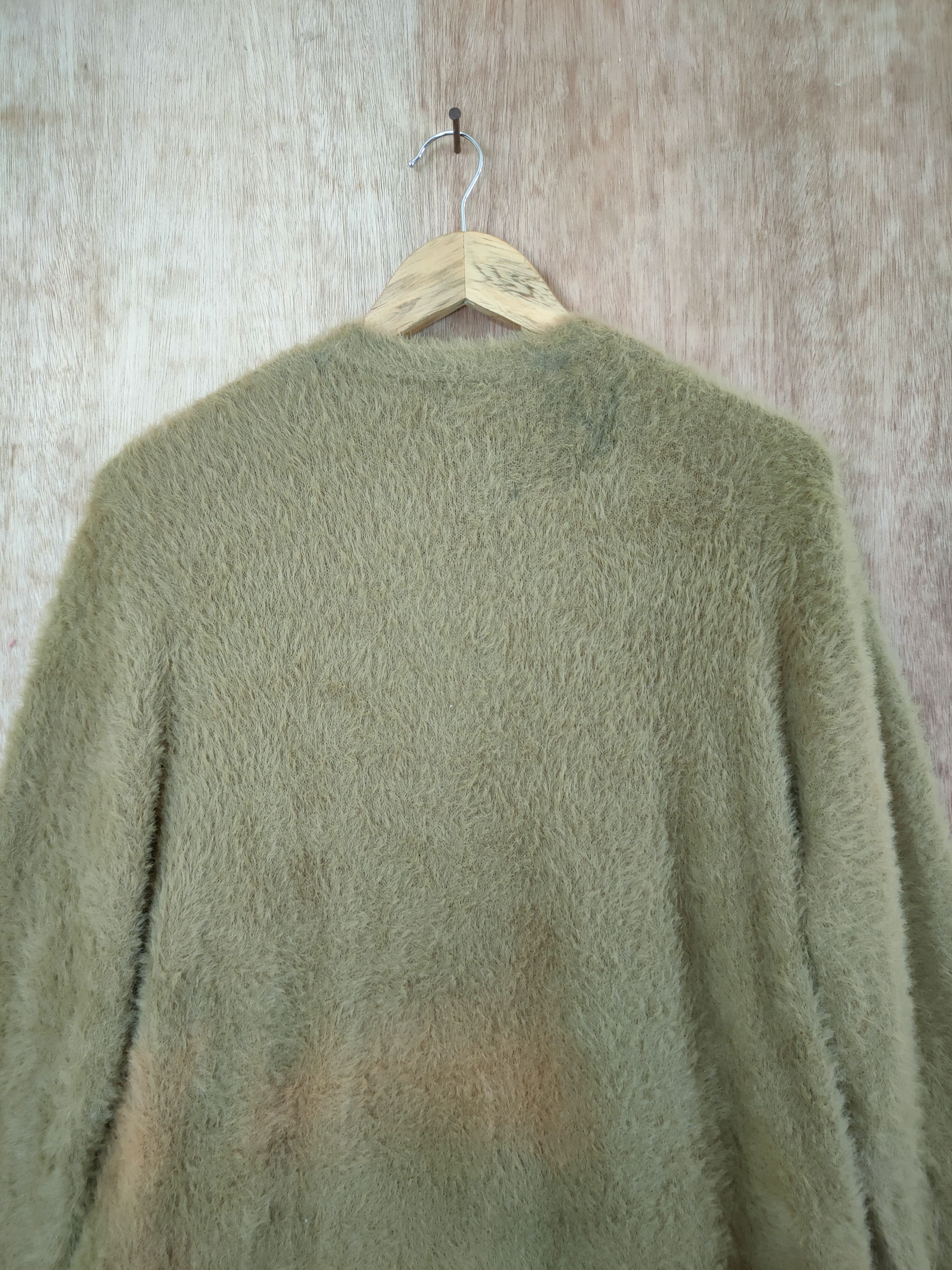 Aran Isles Knitwear DL Roer faded Mohair soft fur long cardigan knitwear #46-530 Size L / US 10 / IT 46 - 11 Thumbnail