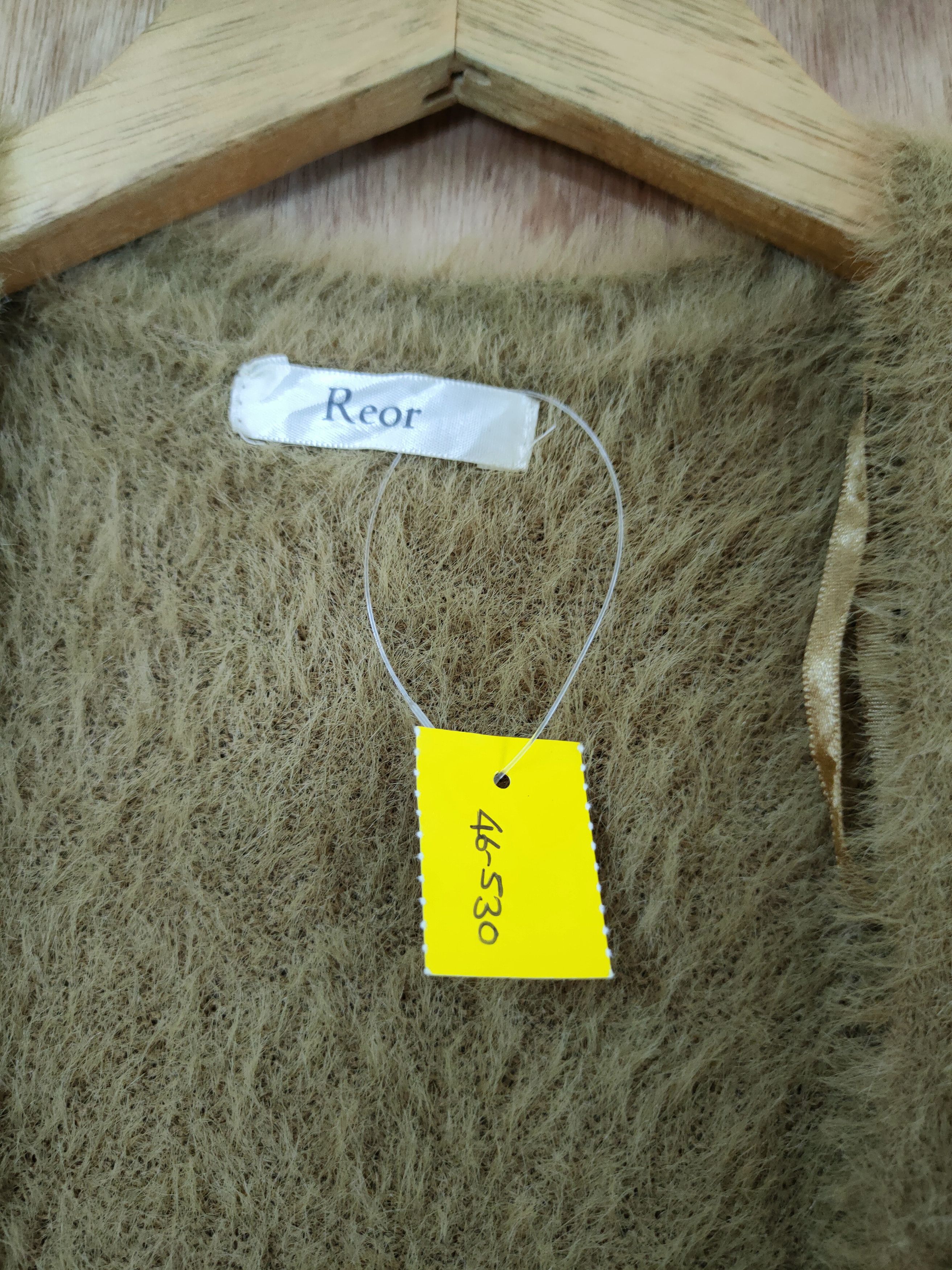 Aran Isles Knitwear DL Roer faded Mohair soft fur long cardigan knitwear #46-530 Size L / US 10 / IT 46 - 6 Thumbnail