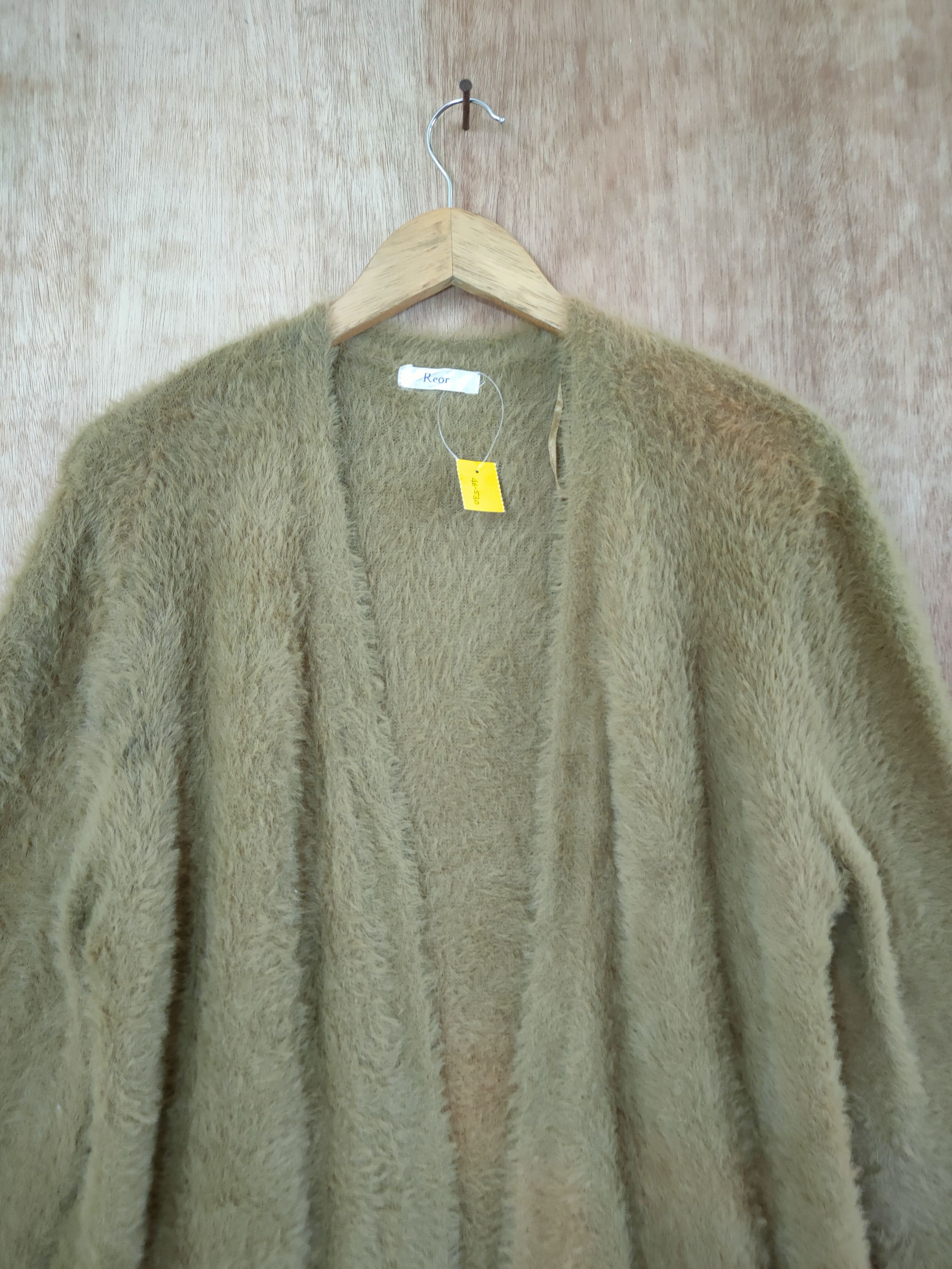 Aran Isles Knitwear DL Roer faded Mohair soft fur long cardigan knitwear #46-530 Size L / US 10 / IT 46 - 3 Thumbnail