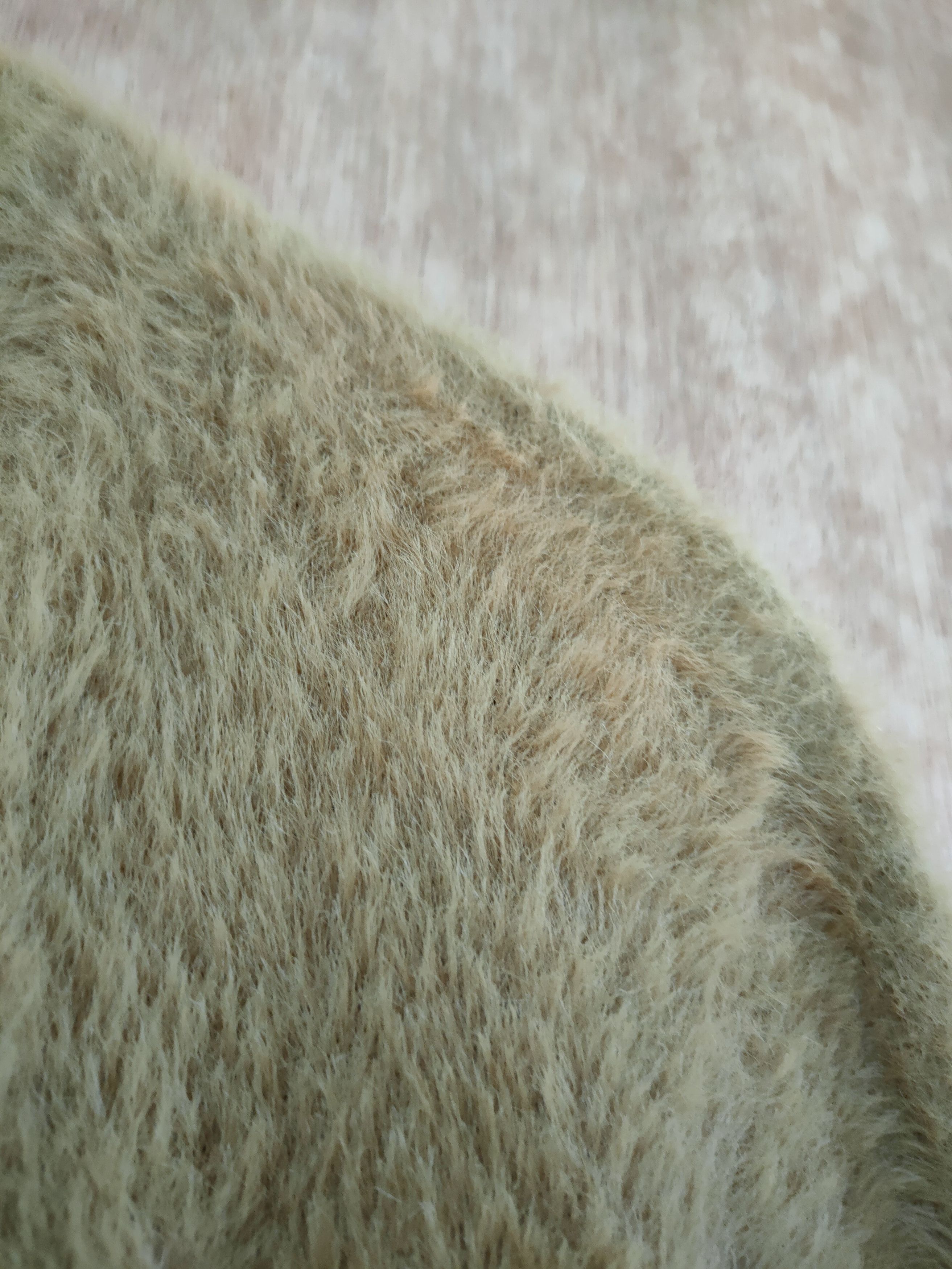 Aran Isles Knitwear DL Roer faded Mohair soft fur long cardigan knitwear #46-530 Size L / US 10 / IT 46 - 4 Thumbnail