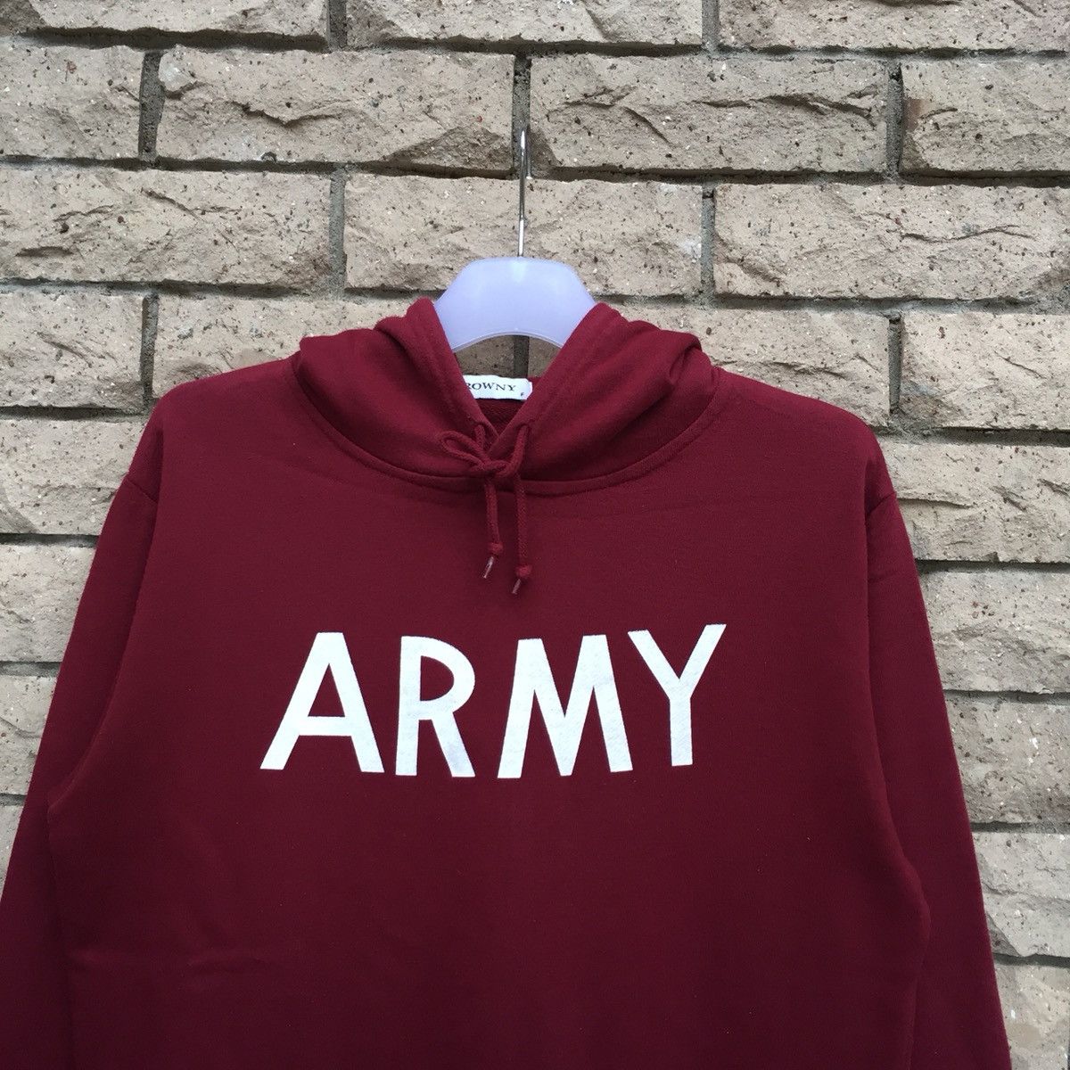 Japanese Brand Japanese brand BROWNY hoodie Spell Out Big Logo.. ARMY logo Size S / US 4 / IT 40 - 2 Thumbnail