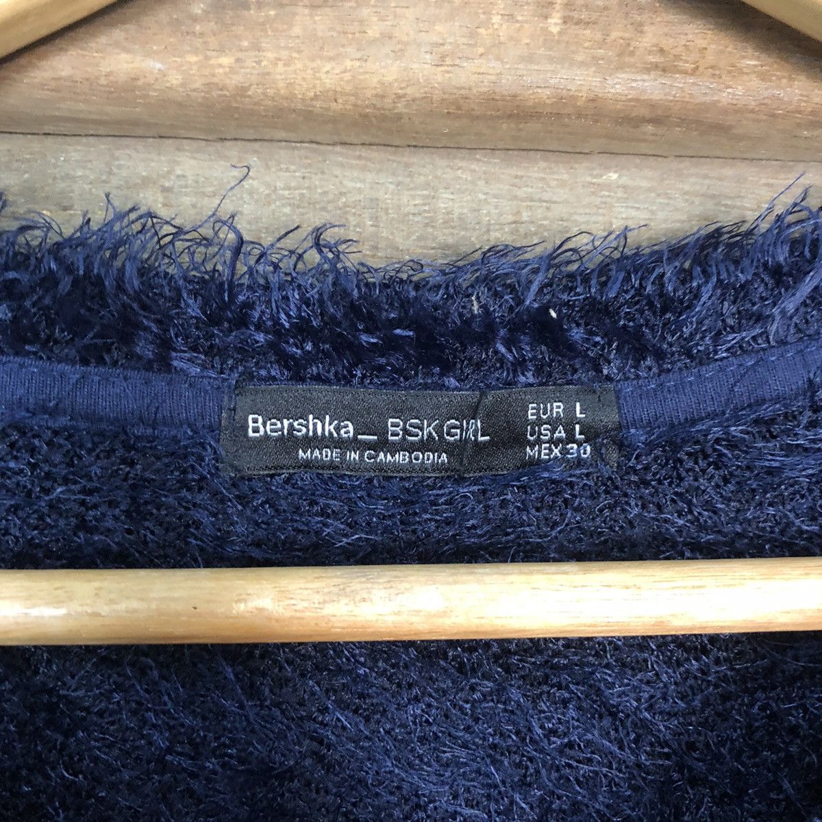 Homespun Knitwear Barshka D.Blue Shag Shaggy Fur Mohair Knitwear #6965 Size M / US 6-8 / IT 42-44 - 6 Thumbnail