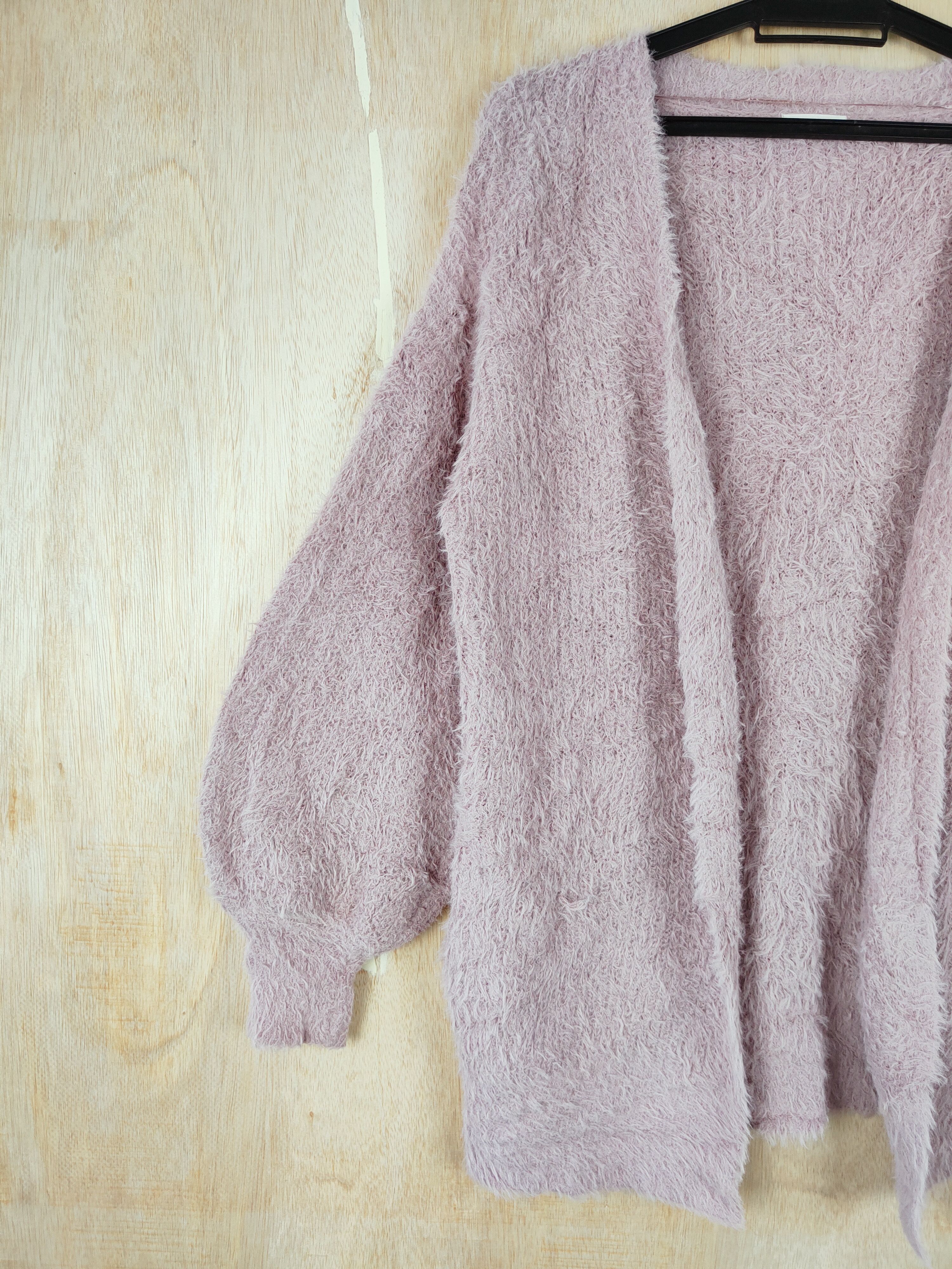Homespun Knitwear × Japanese Brand GU Shag Shaggy Fur Mohair cardigan Knitwear#S280 Size S / US 4 / IT 40 - 3 Thumbnail