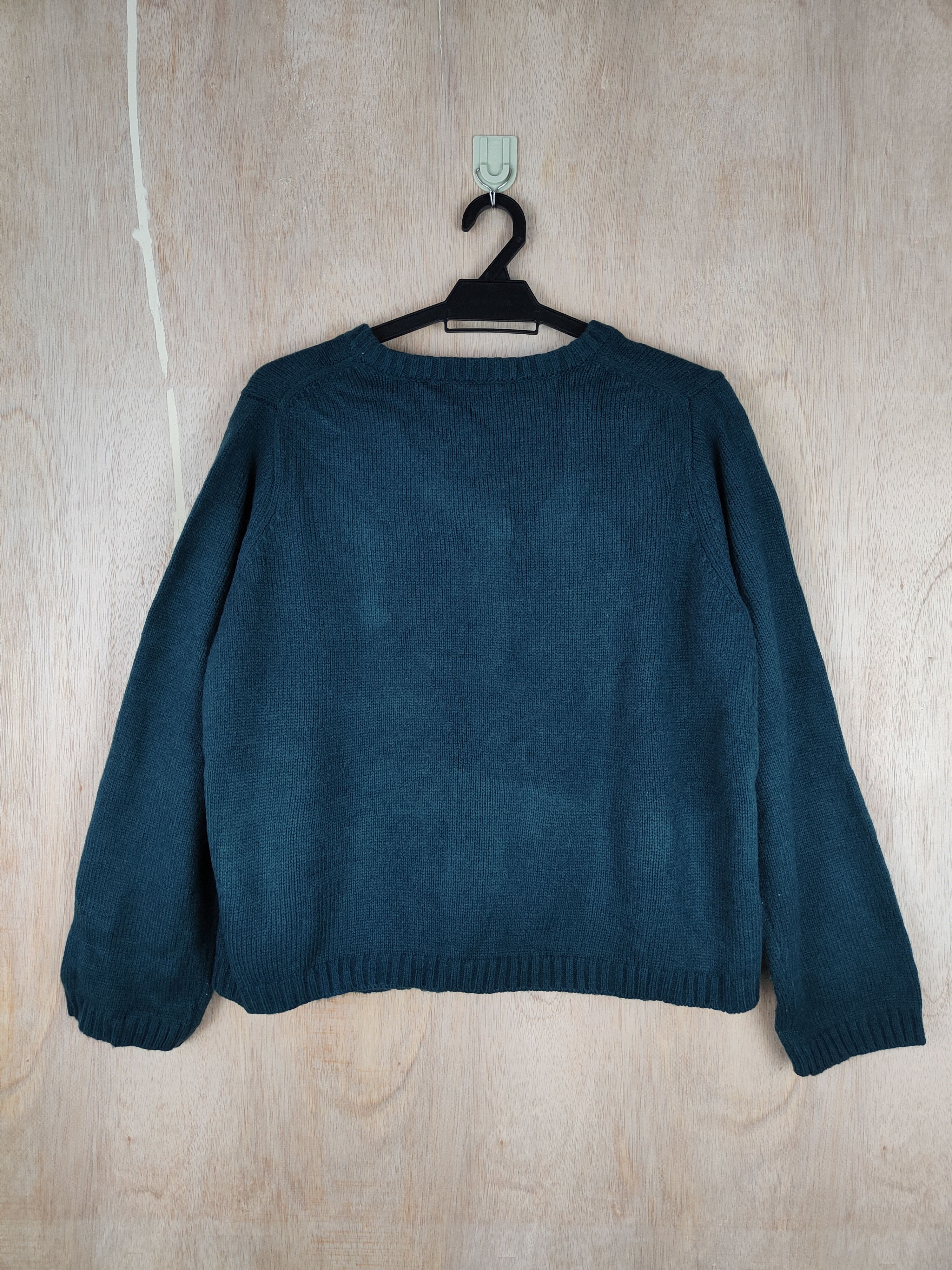 Homespun Knitwear × Japanese Brand Kirii et Kirii Green double pocket cardigan Knitwear #4287 Size L / US 10 / IT 46 - 7 Thumbnail