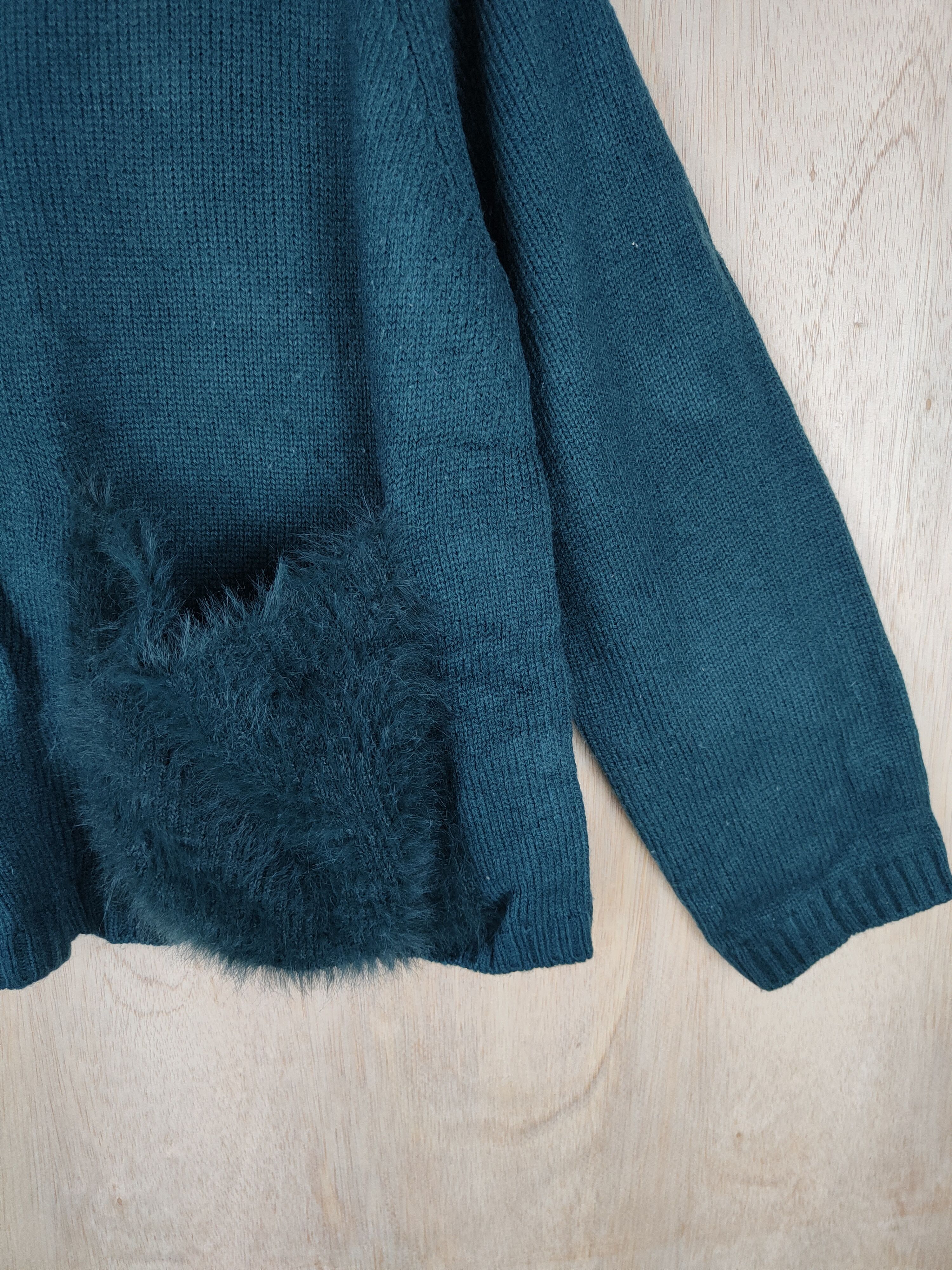 Homespun Knitwear × Japanese Brand Kirii et Kirii Green double pocket cardigan Knitwear #4287 Size L / US 10 / IT 46 - 4 Thumbnail