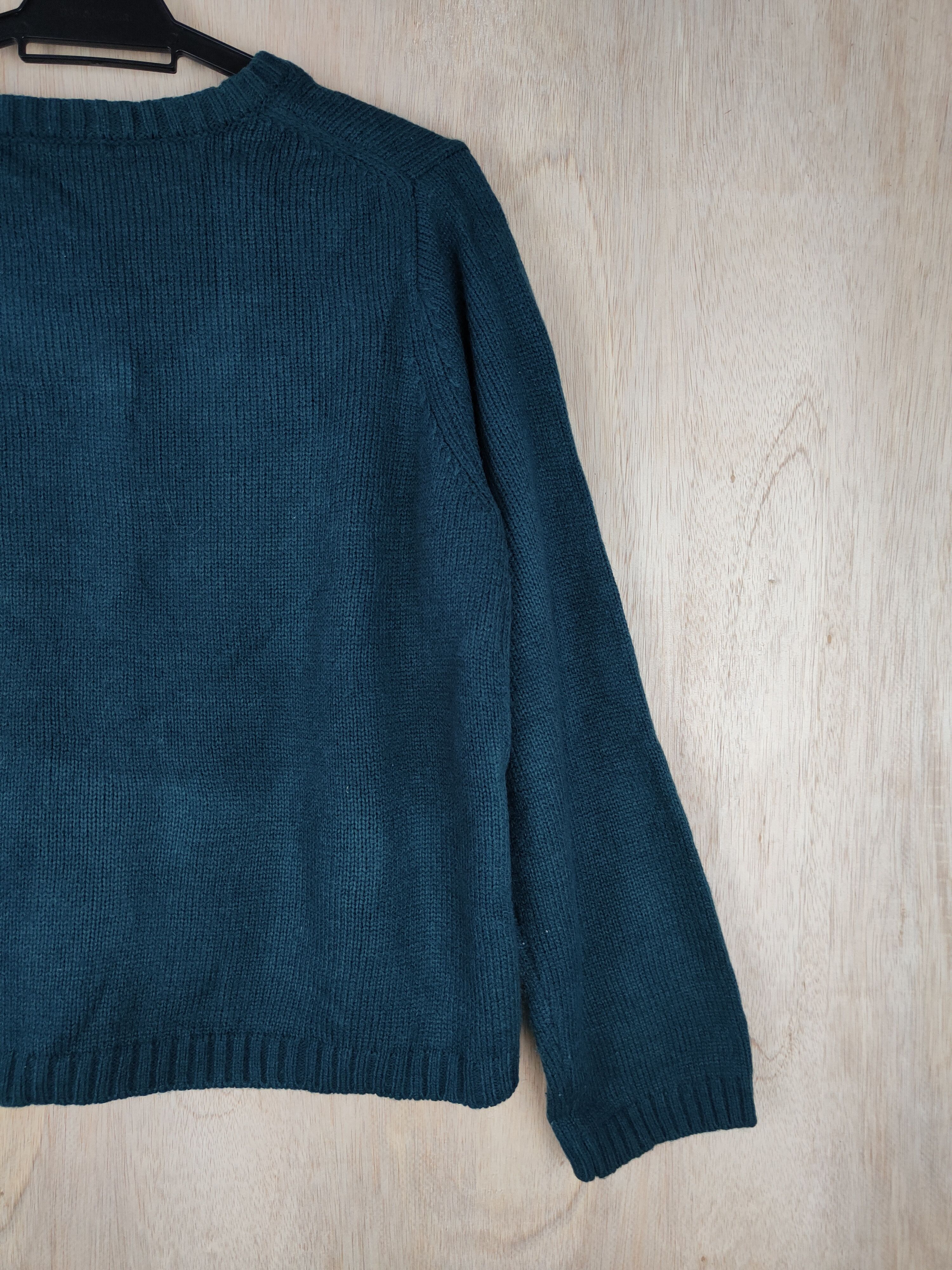 Homespun Knitwear × Japanese Brand Kirii et Kirii Green double pocket cardigan Knitwear #4287 Size L / US 10 / IT 46 - 9 Thumbnail