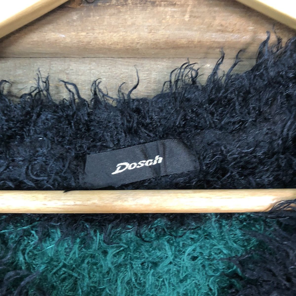 Vintage Dosch stripe Green Shag Shaggy Fur Mohair Knitwear #6958 Size M / US 6-8 / IT 42-44 - 7 Thumbnail