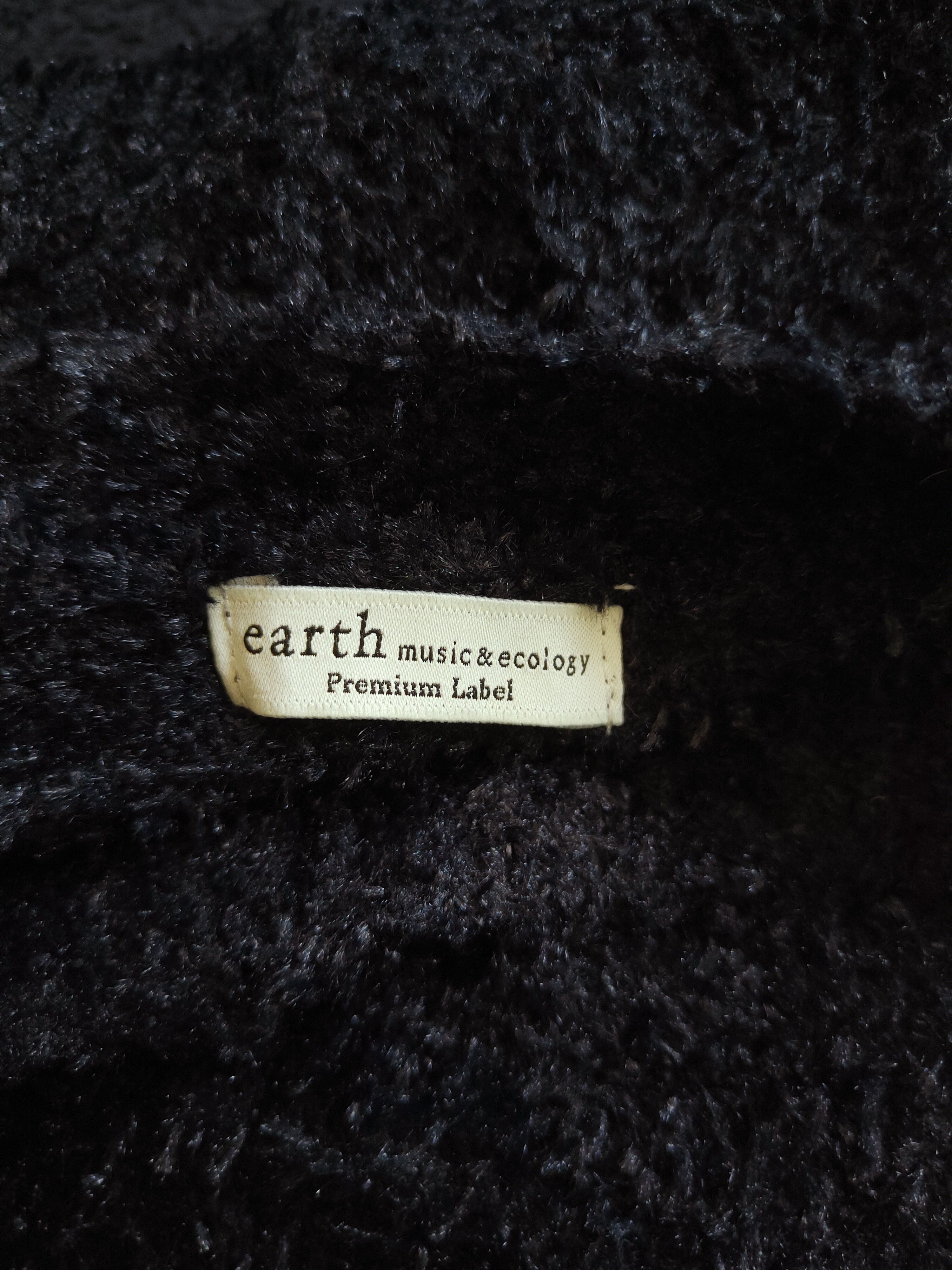 Homespun Knitwear Earth Music&Ecology Black Fur Mohair Knitwear #S291 Size M / US 6-8 / IT 42-44 - 11 Thumbnail