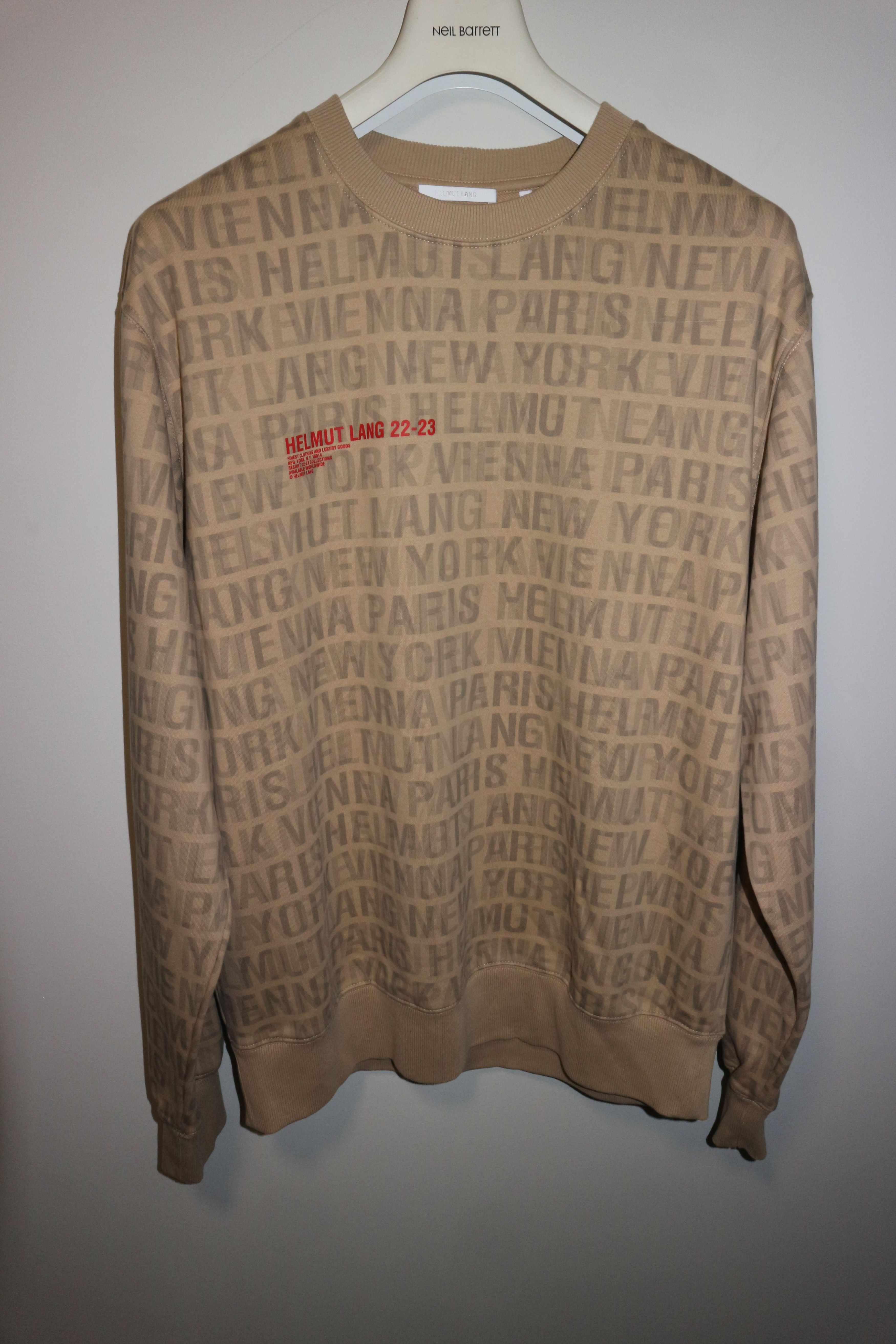Helmut Lang All over logo print sweatshirt Size US L / EU 52-54 / 3 - 1 Thumbnail