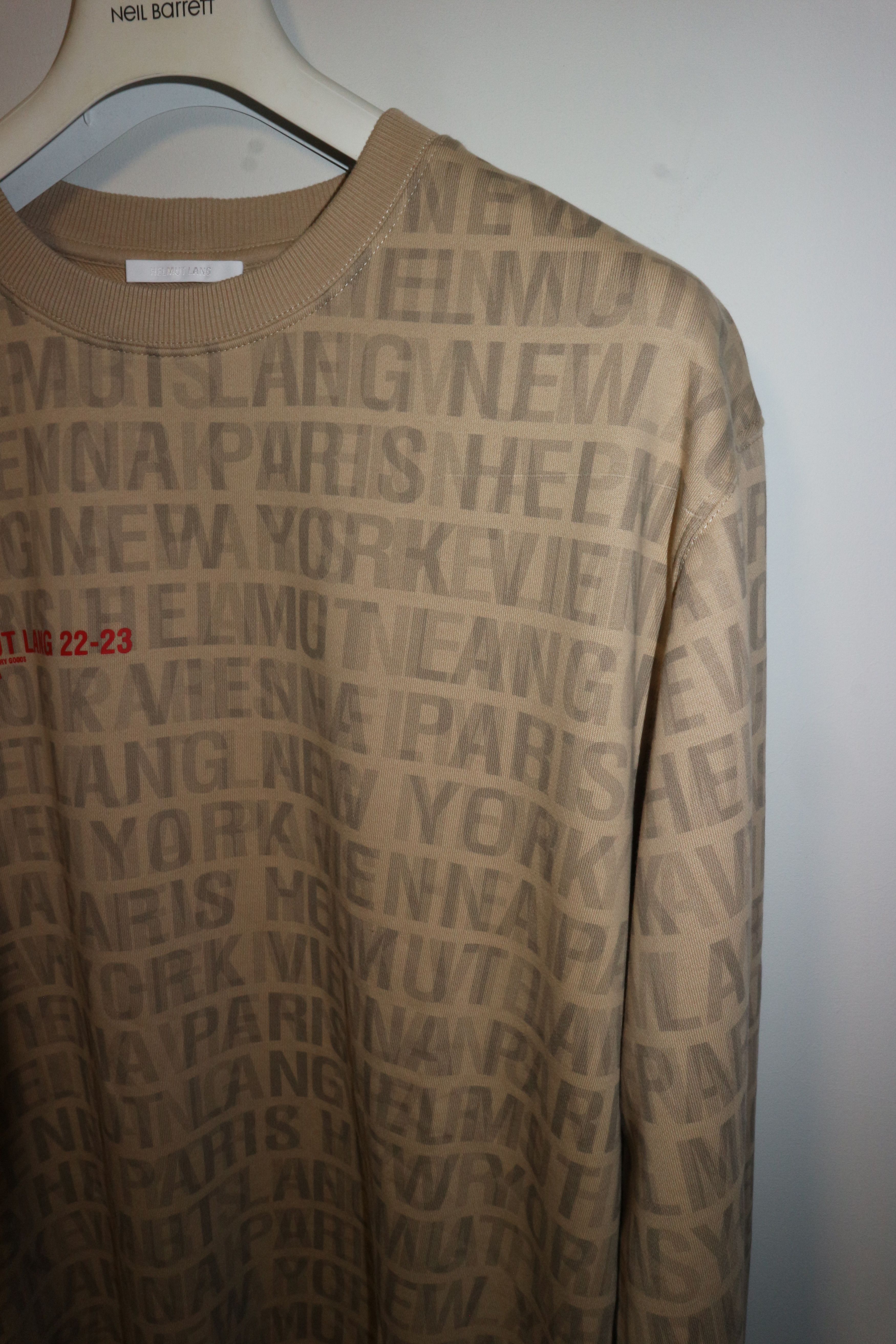 Helmut Lang All over logo print sweatshirt Size US L / EU 52-54 / 3 - 6 Thumbnail