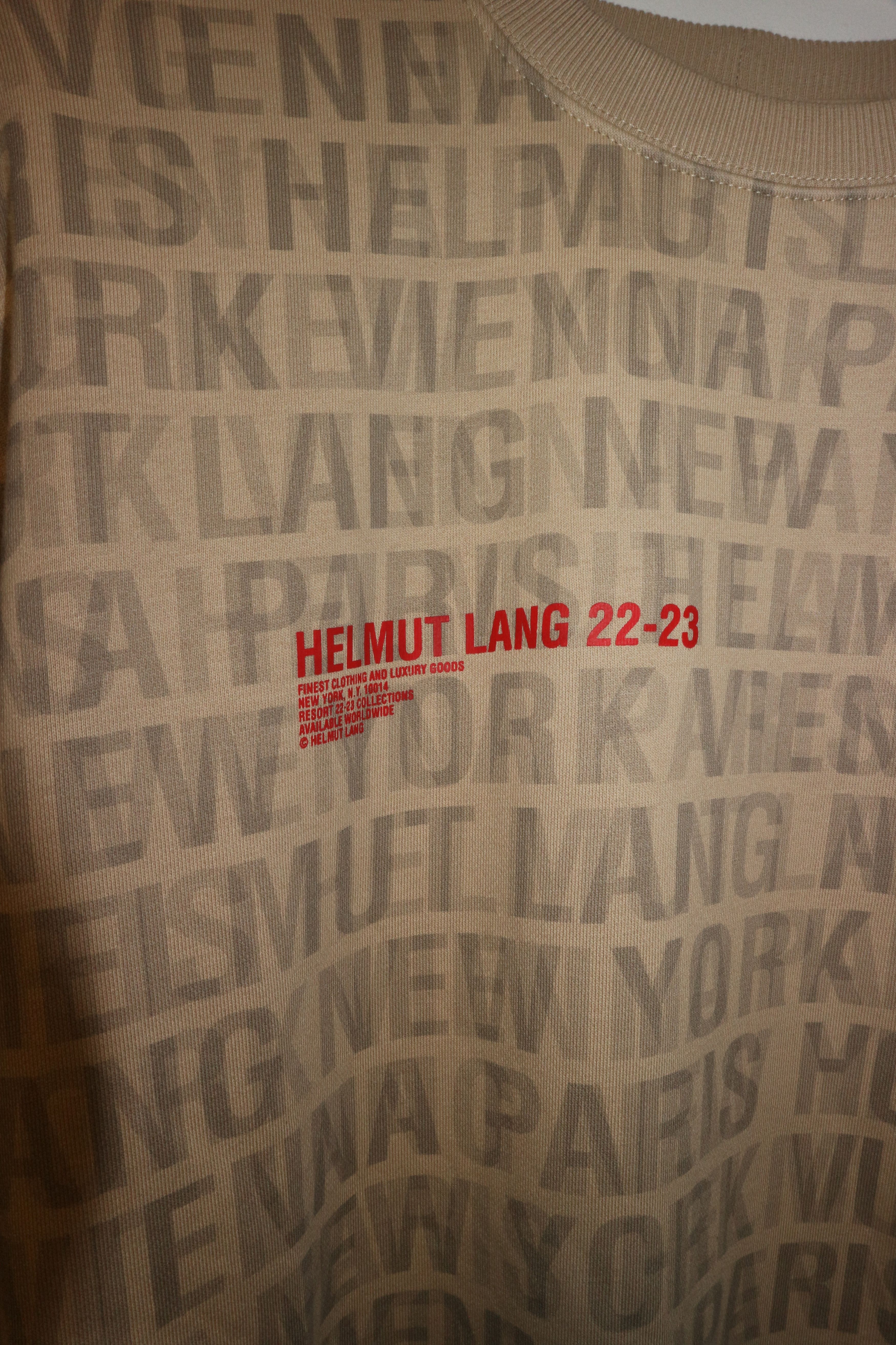 Helmut Lang All over logo print sweatshirt Size US L / EU 52-54 / 3 - 2 Thumbnail