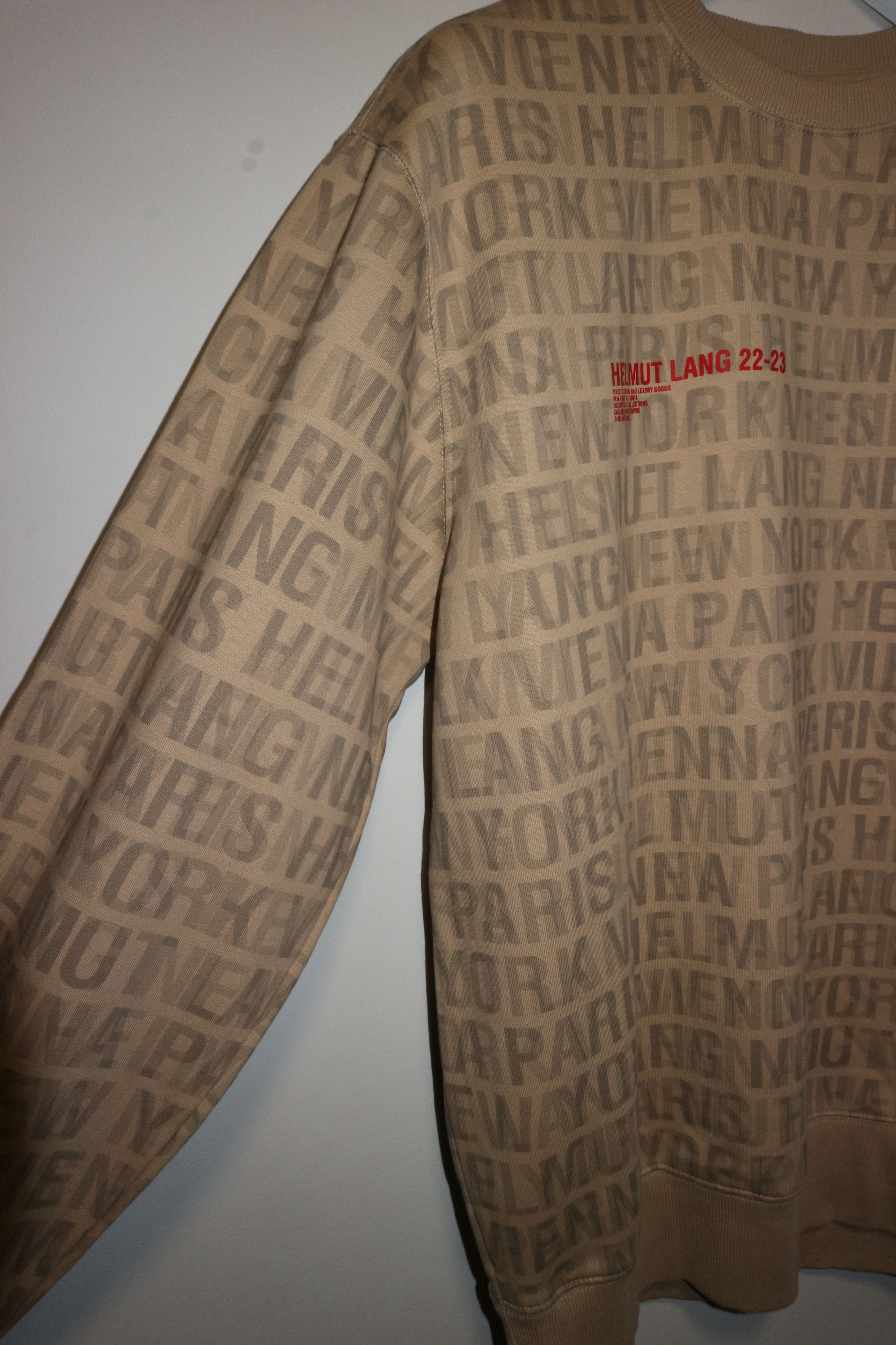 Helmut Lang All over logo print sweatshirt Size US L / EU 52-54 / 3 - 7 Thumbnail