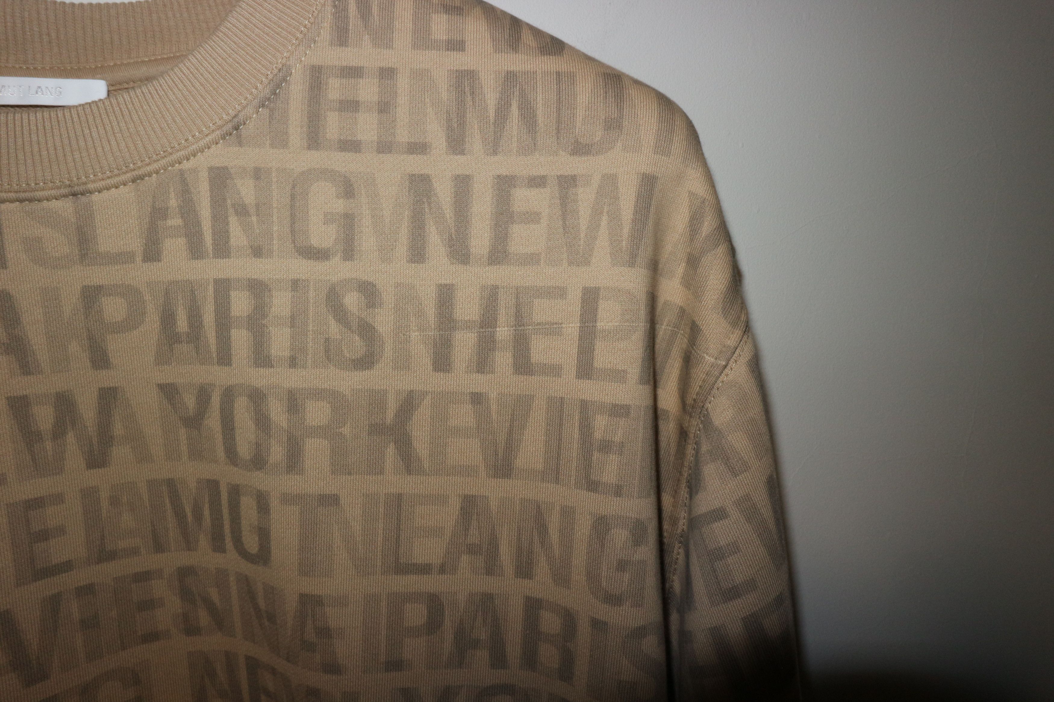 Helmut Lang All over logo print sweatshirt Size US L / EU 52-54 / 3 - 4 Thumbnail
