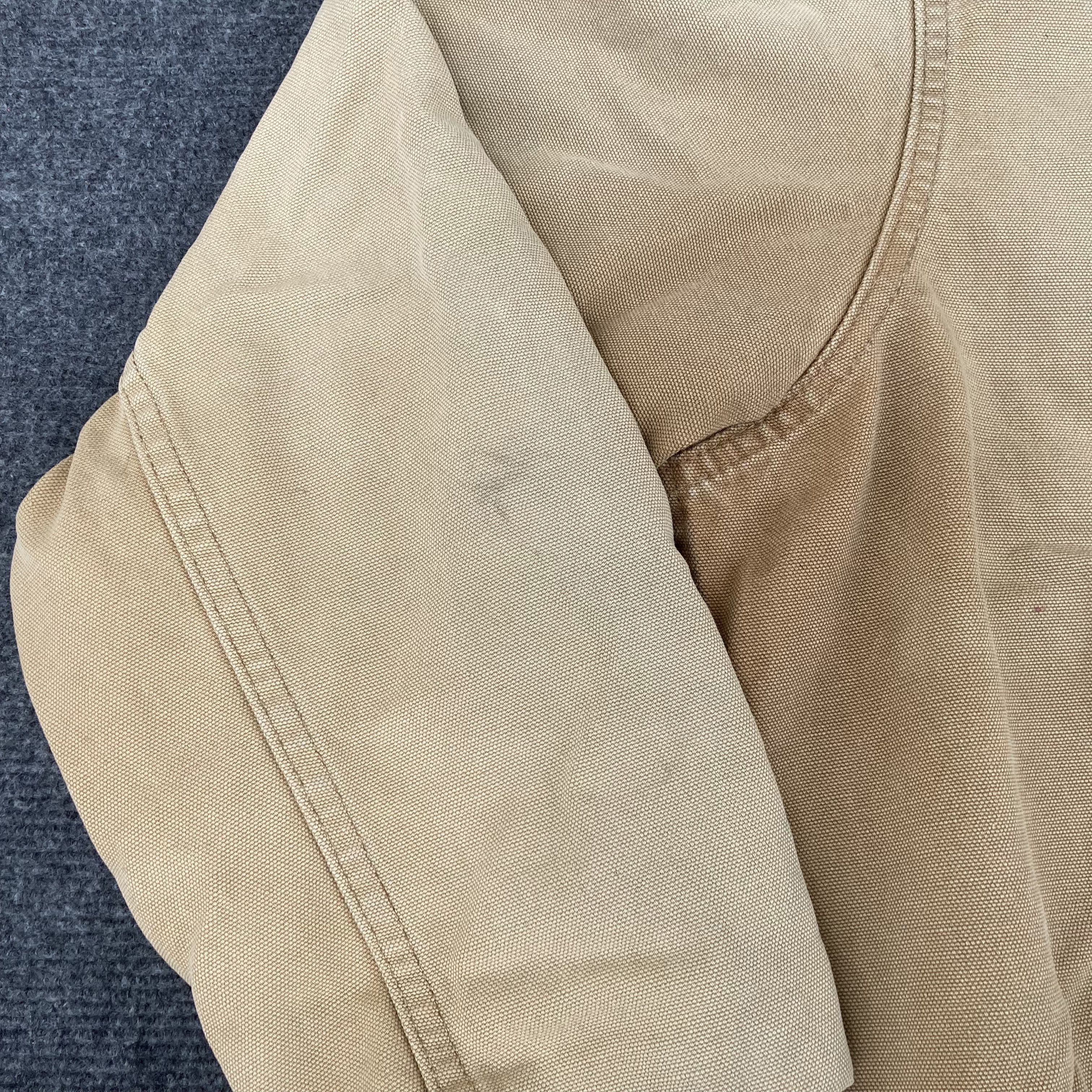 Carhartt × Vintage Vtg Carhartt Hooded Sun Faded Brown Workwear Jacket Size US L / EU 52-54 / 3 - 4 Thumbnail