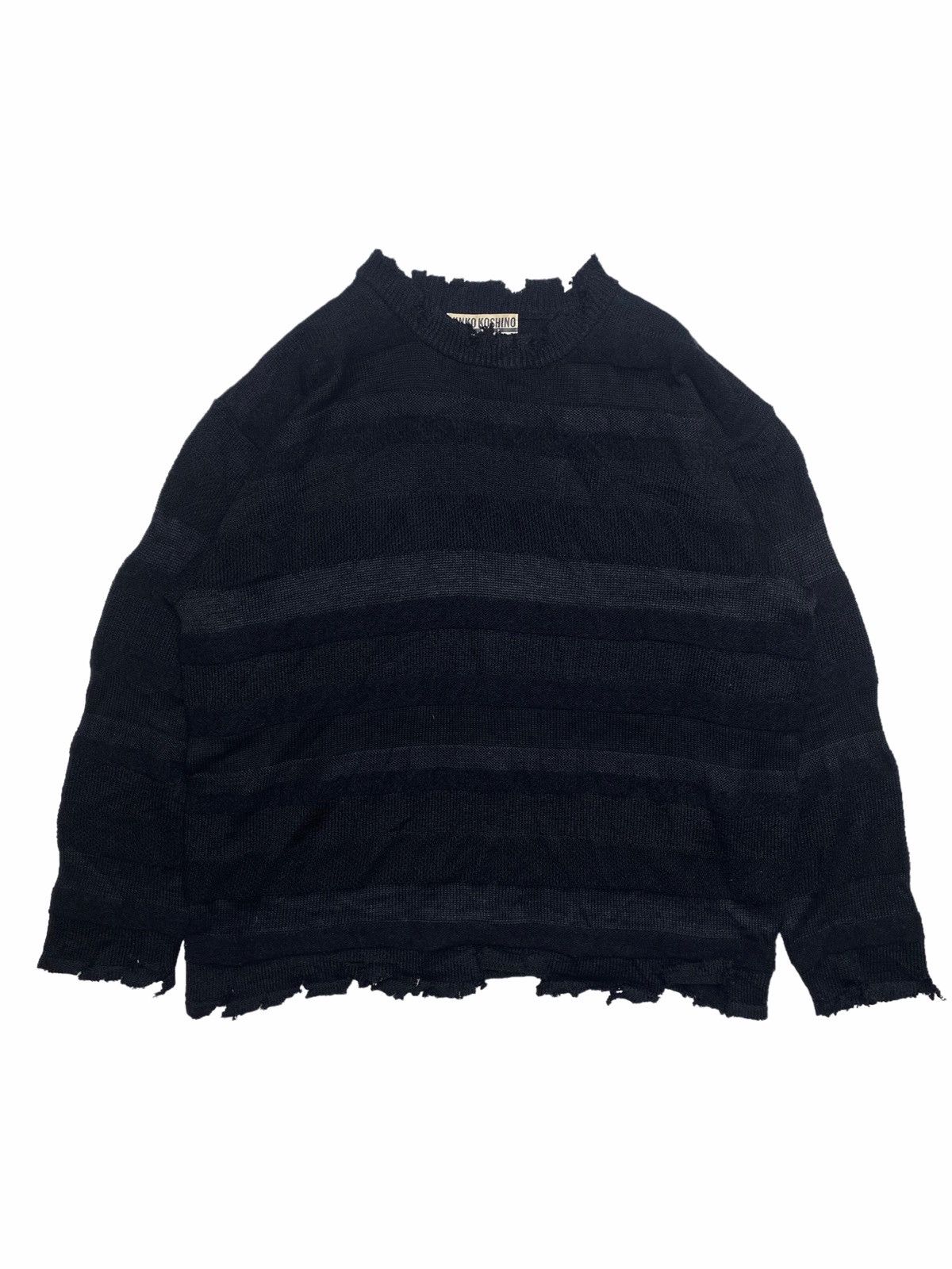 Michiko Koshino 1990s Junko Koshino - Destroyed Knitted Sweater