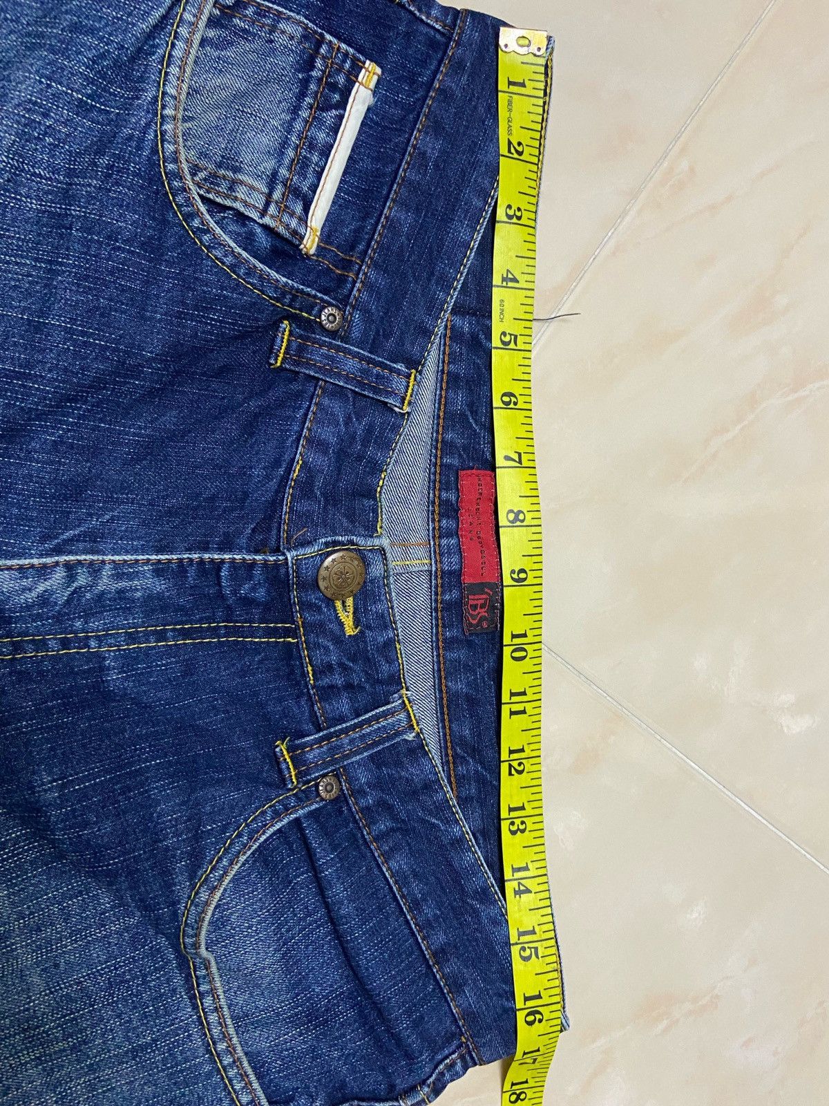 Japanese Brand Vintage Ibs Denim fit W33 dark blue Size US 33 - 8 Thumbnail