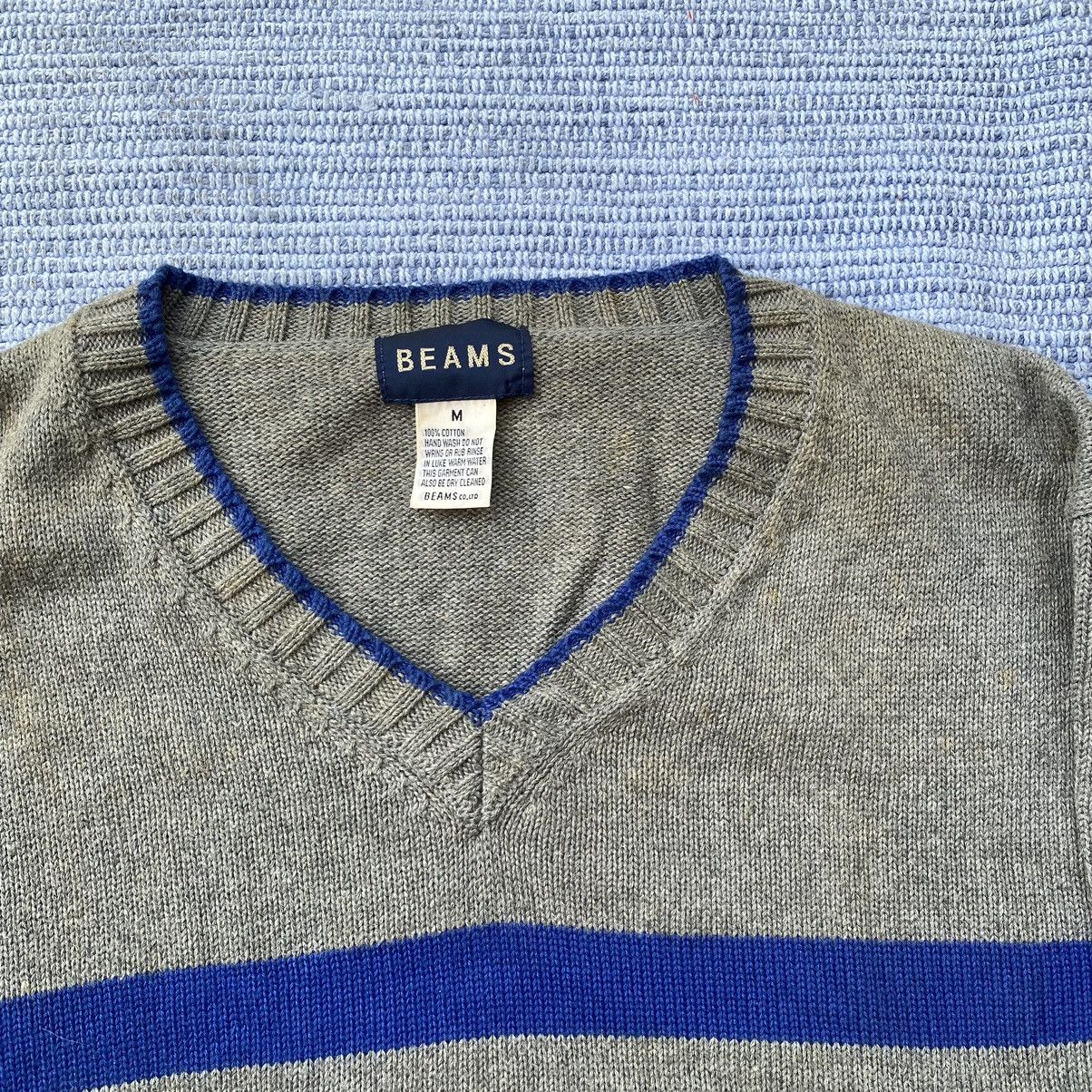 Beams Plus grey striped jumper Size US M / EU 48-50 / 2 - 2 Thumbnail