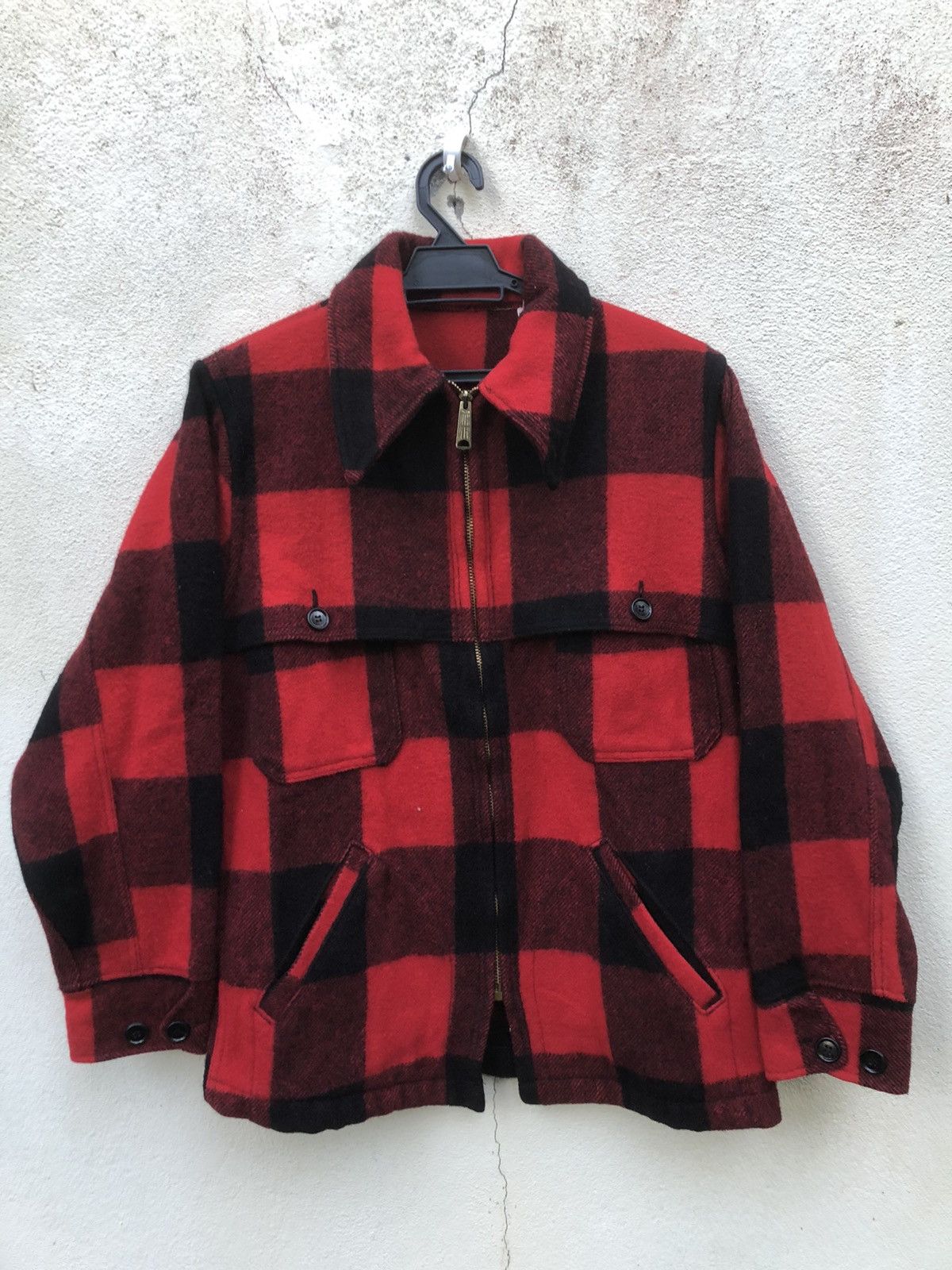 Vintage 🔥Vtg TARTAN WOOL JACKET INSPIRED CC FILSON TALON ZIP Size US M / EU 48-50 / 2 - 6 Thumbnail