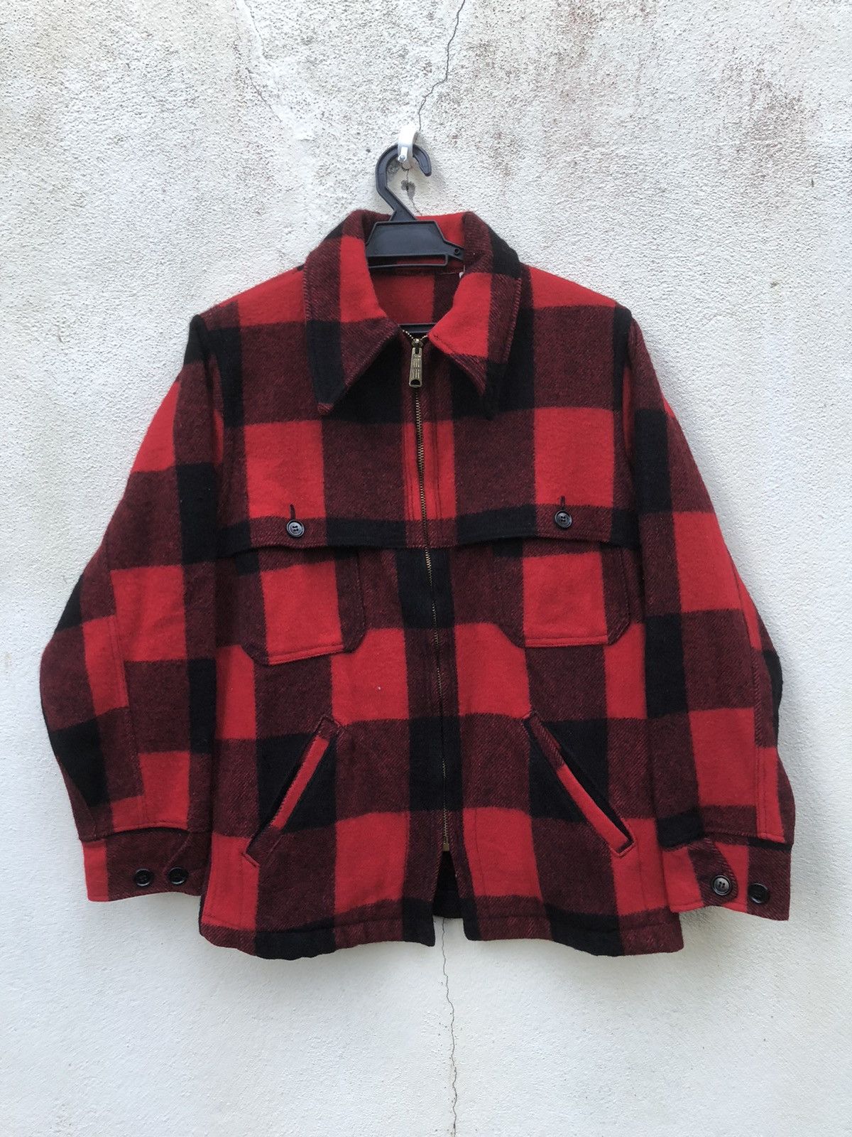 Vintage 🔥Vtg TARTAN WOOL JACKET INSPIRED CC FILSON TALON ZIP Size US M / EU 48-50 / 2 - 2 Thumbnail