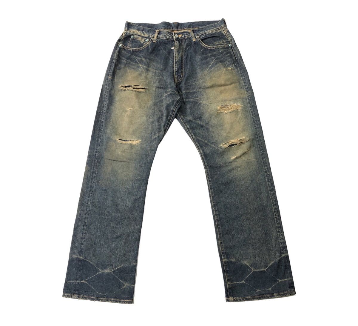 Phenomenon Rare! Vintage Swagger Japan Distressed Design Denim Jeans ...