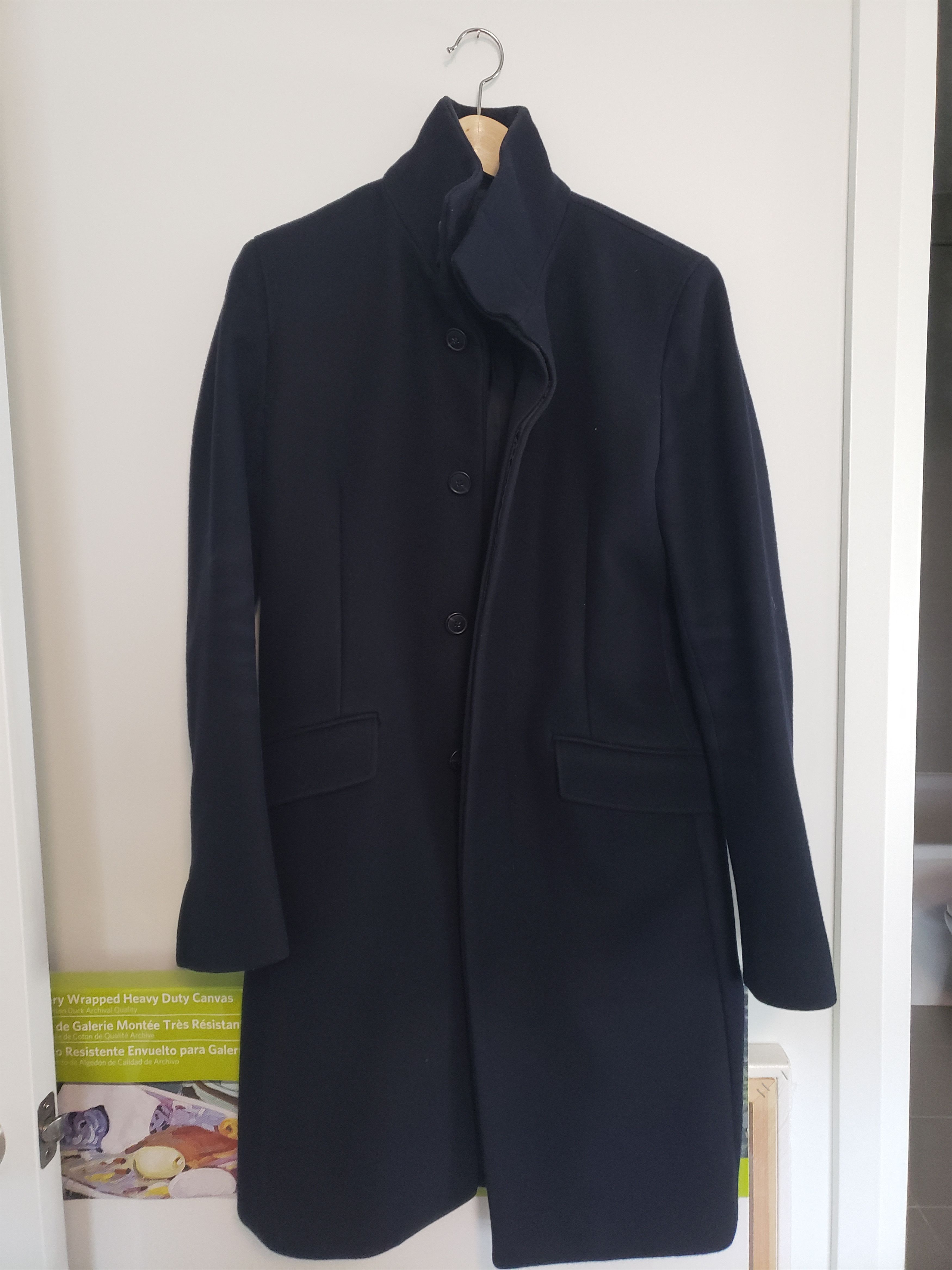 image of Theory Cashmere Blend Christopher Coat in Navy, Men's (Size XS)