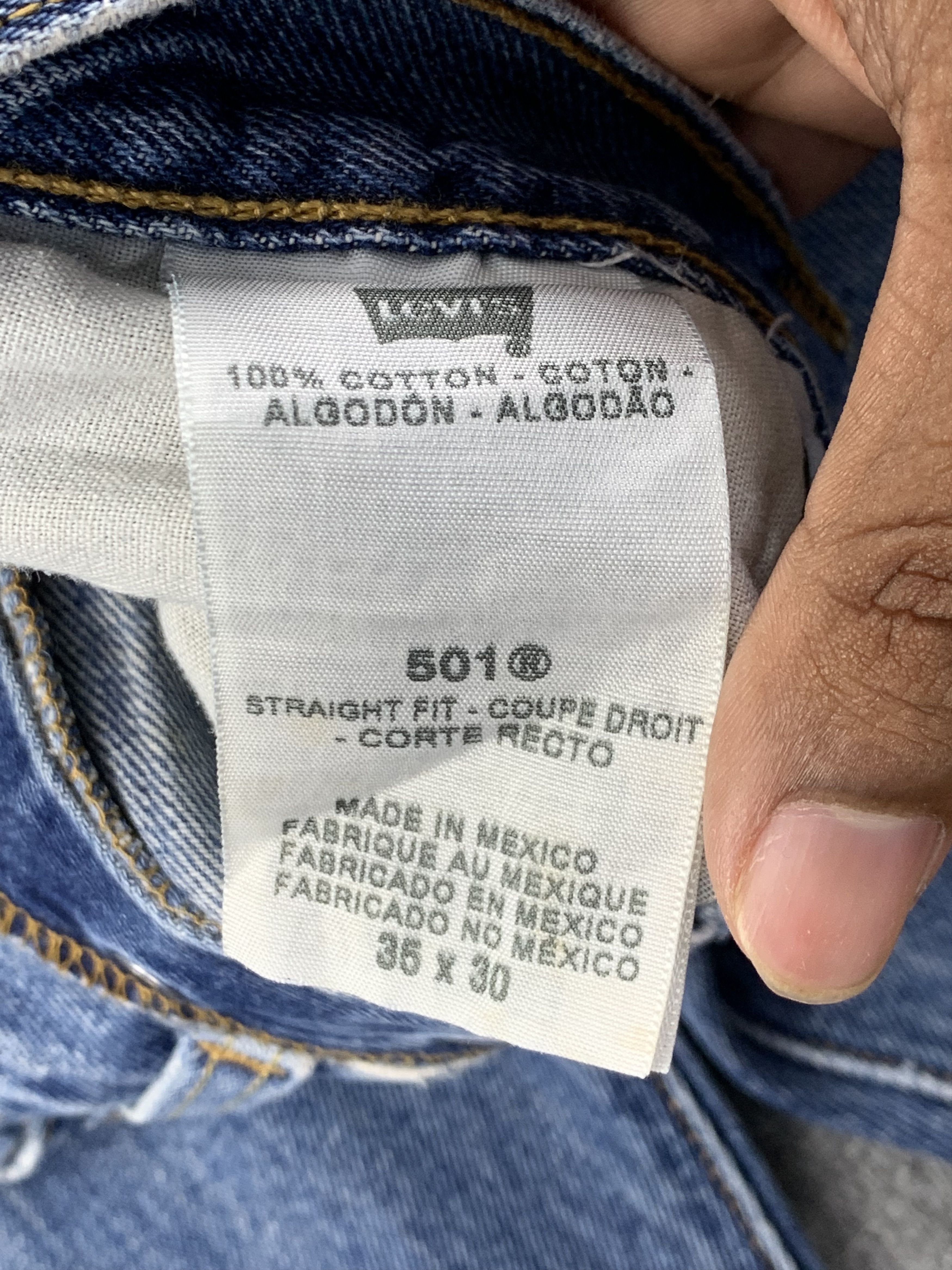 Levi's Vintage Levis 501 Faded Blue Jeans DP2203 Size US 36 / EU 52 - 7 Thumbnail