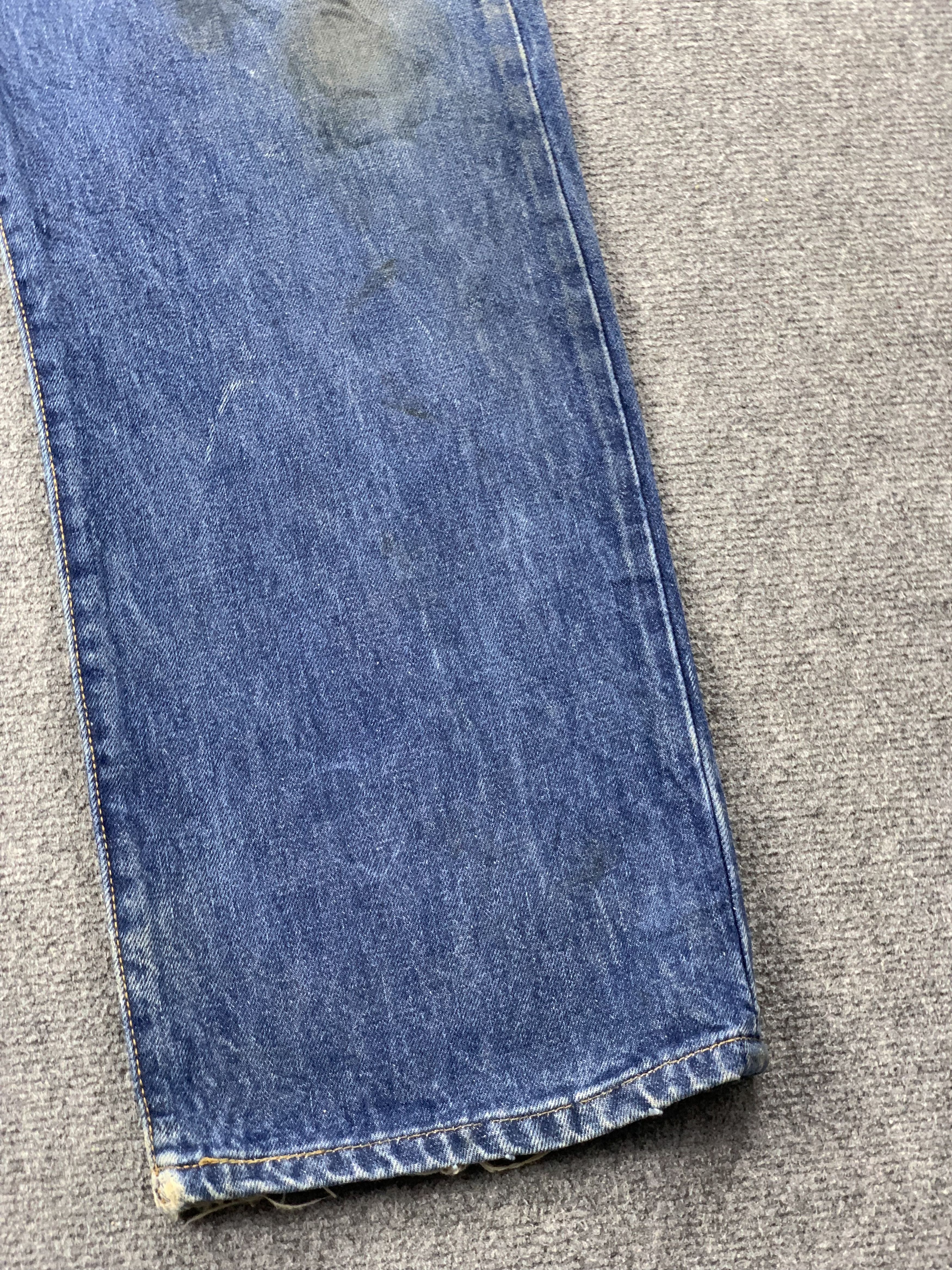Levi's Vintage 90s Dirty Levis 501 Faded Blue Jeans DP2204 Size US 38 / EU 54 - 15 Thumbnail
