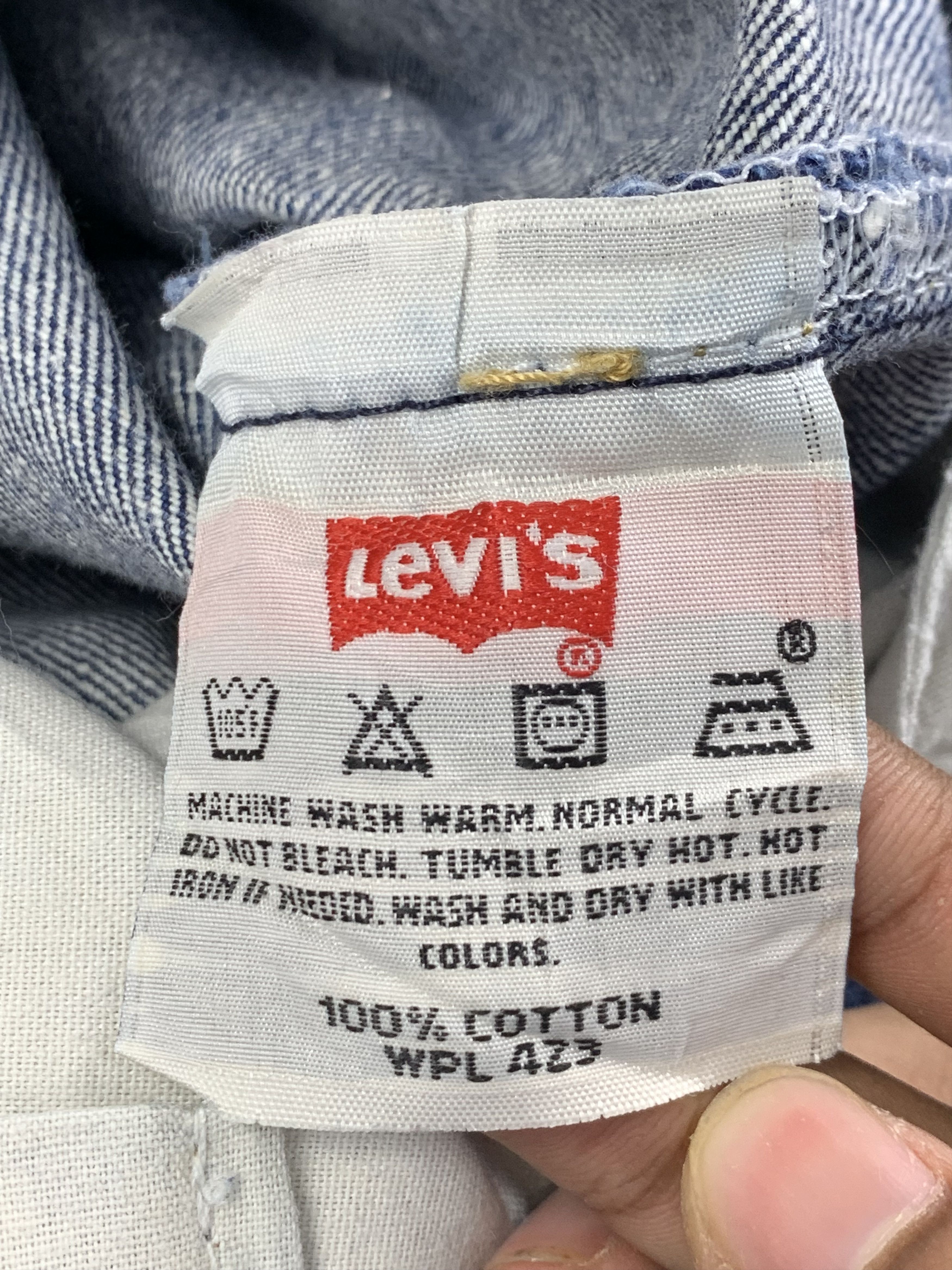 Levi's Vintage 90s Dirty Levis 501 Faded Blue Jeans DP2204 Size US 38 / EU 54 - 7 Thumbnail