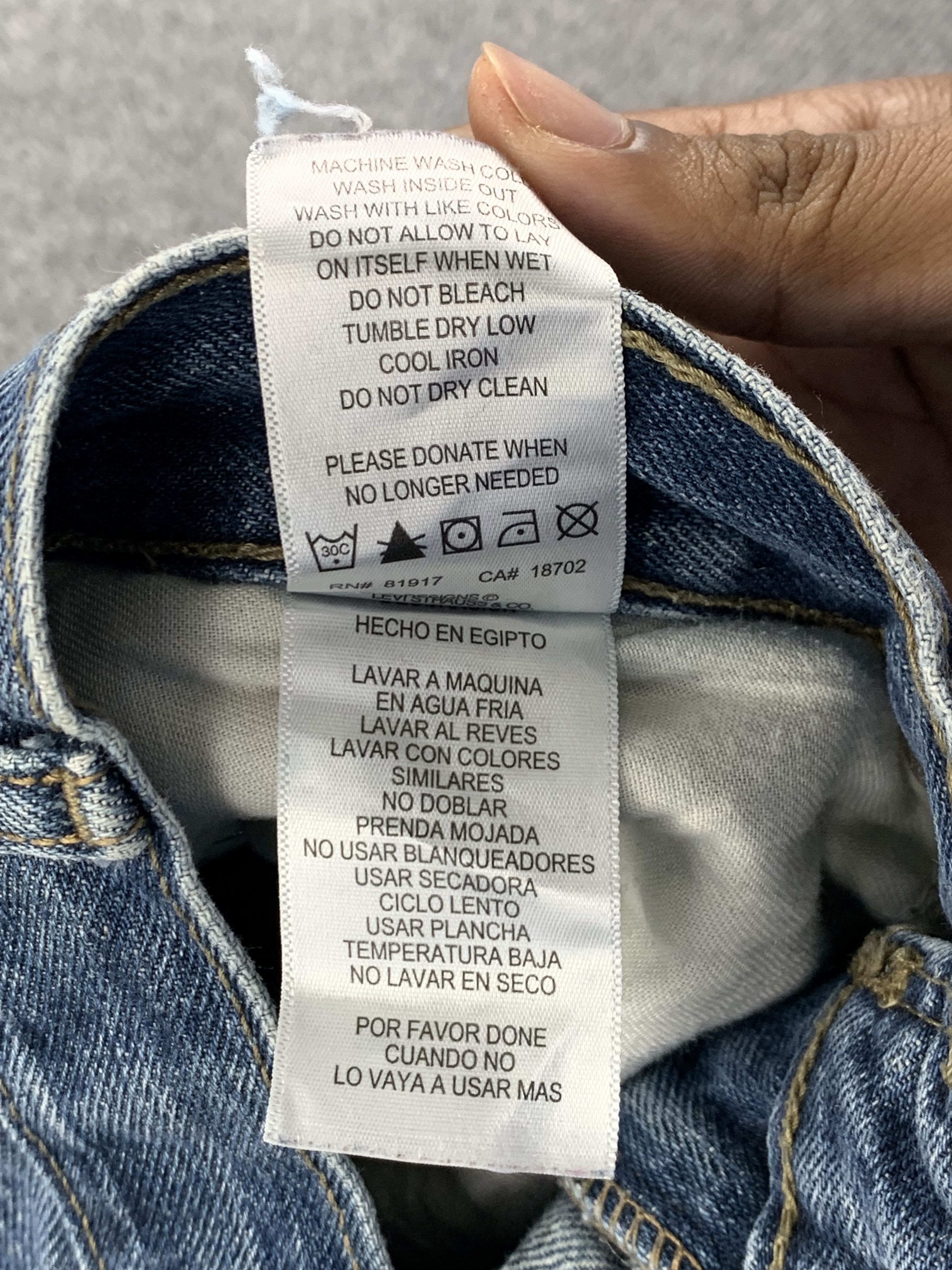 Levi's Vintage Levis 514 Faded Blue Jeans DP2206 Size US 28 / EU 44 - 7 Thumbnail