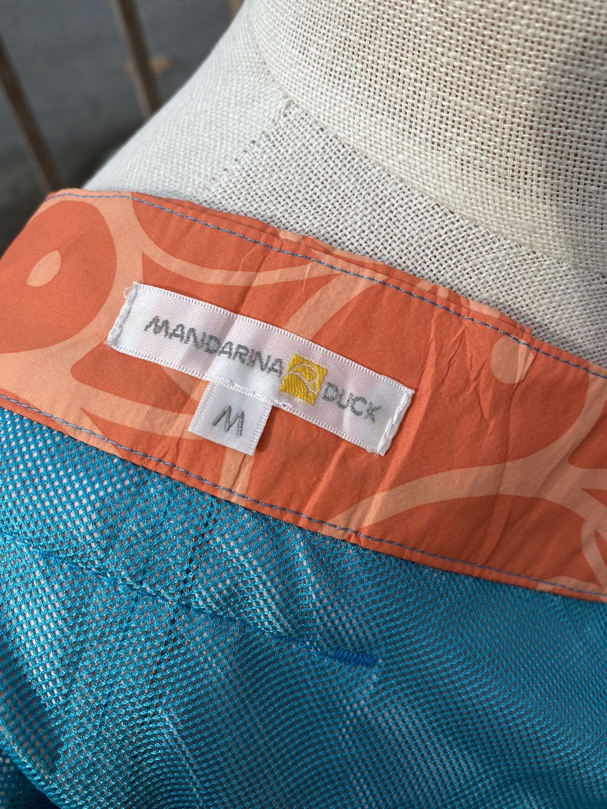 Mandarina Duck orange multi duck mini skirt Size 29" - 5 Thumbnail