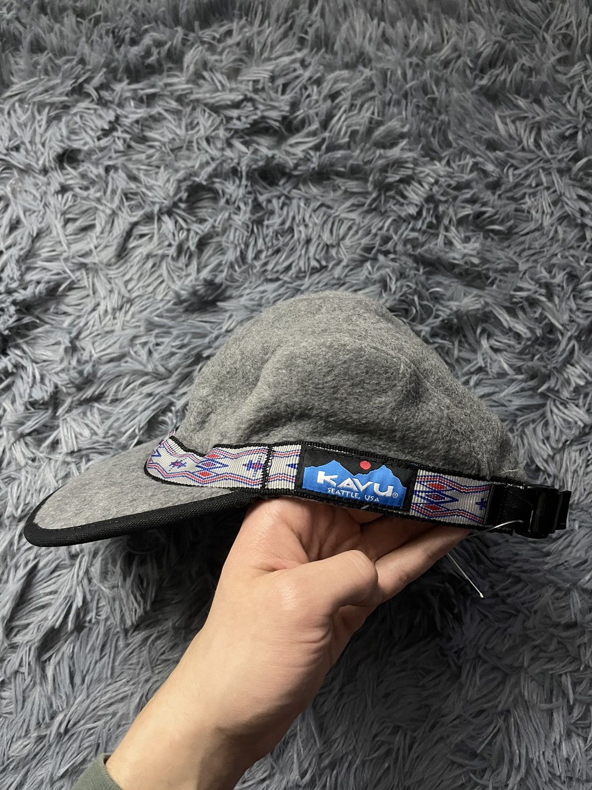 KAVU KAVU gorpcore style USA fleece cap NWT Size ONE SIZE - 2 Thumbnail