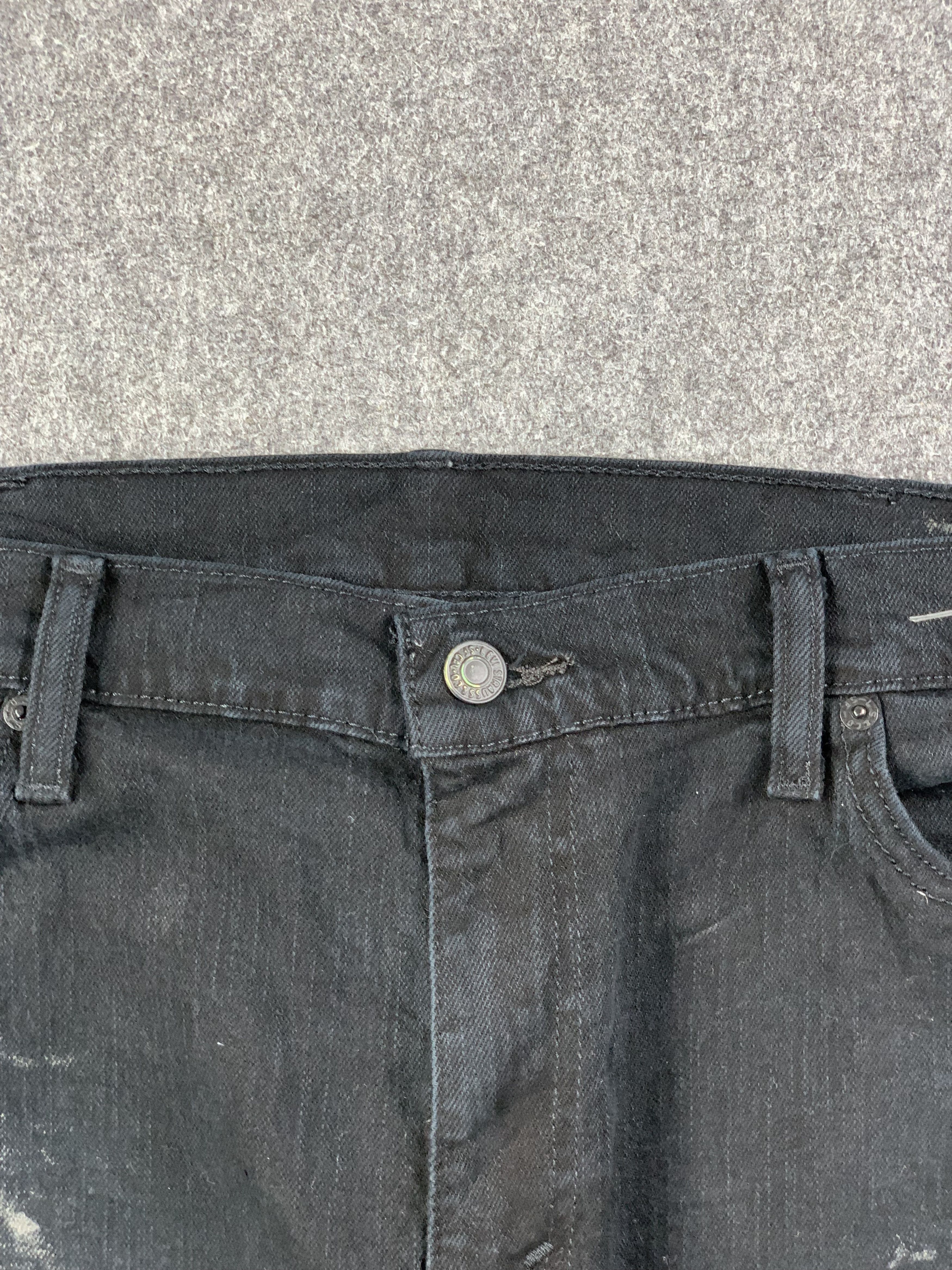 Levi's Vintage Dirty Levis 511 Faded Black Jeans DP2207 Size US 37 - 3 Thumbnail