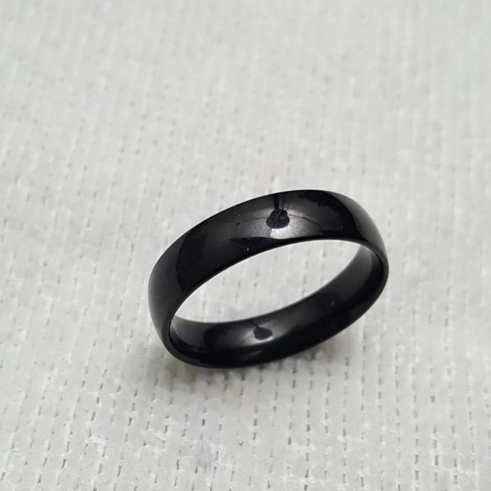 Jewelry Stainless steel Black Tone Ring Size - 10 - RGN-370 Size ONE SIZE - 1 Thumbnail