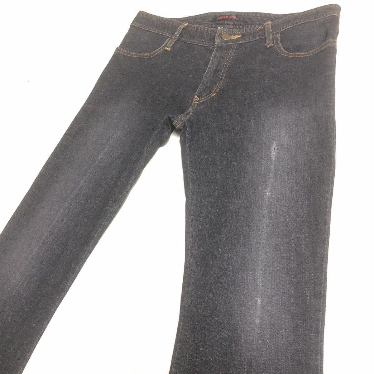 Japanese Brand × Seditionaries Silver Ash Japan Stretchable Flare Zipper Denim Size US 29 - 14 Thumbnail