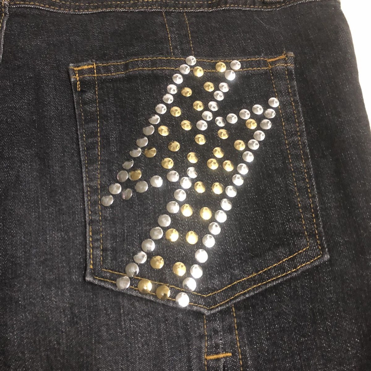 Japanese Brand × Seditionaries Silver Ash Japan Stretchable Flare Zipper Denim Size US 29 - 11 Thumbnail