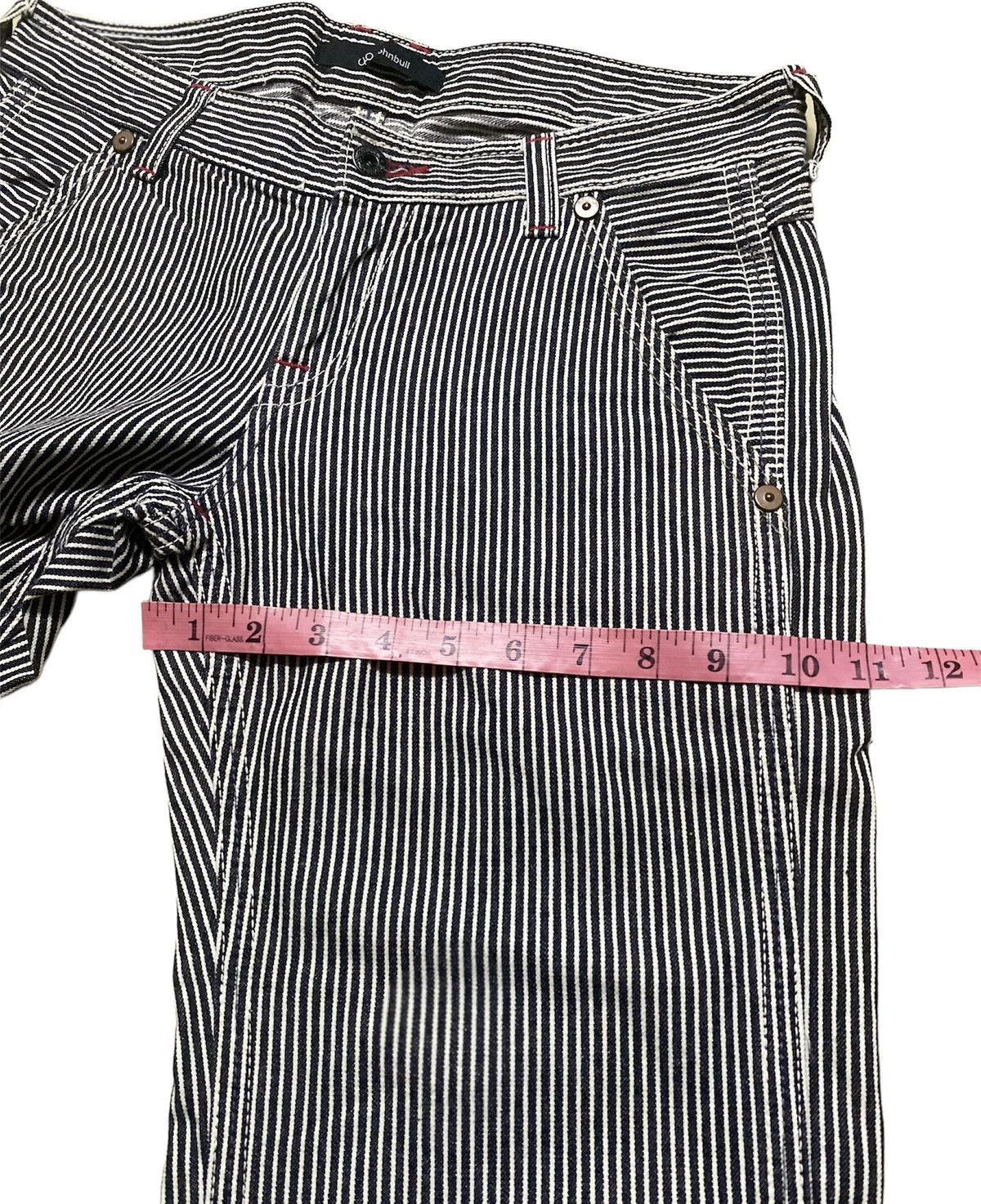 Garment Reproduction of Workers × Johnbull John Bull Japan Hickory Stripe Flare Denim Size US 31 - 8 Thumbnail
