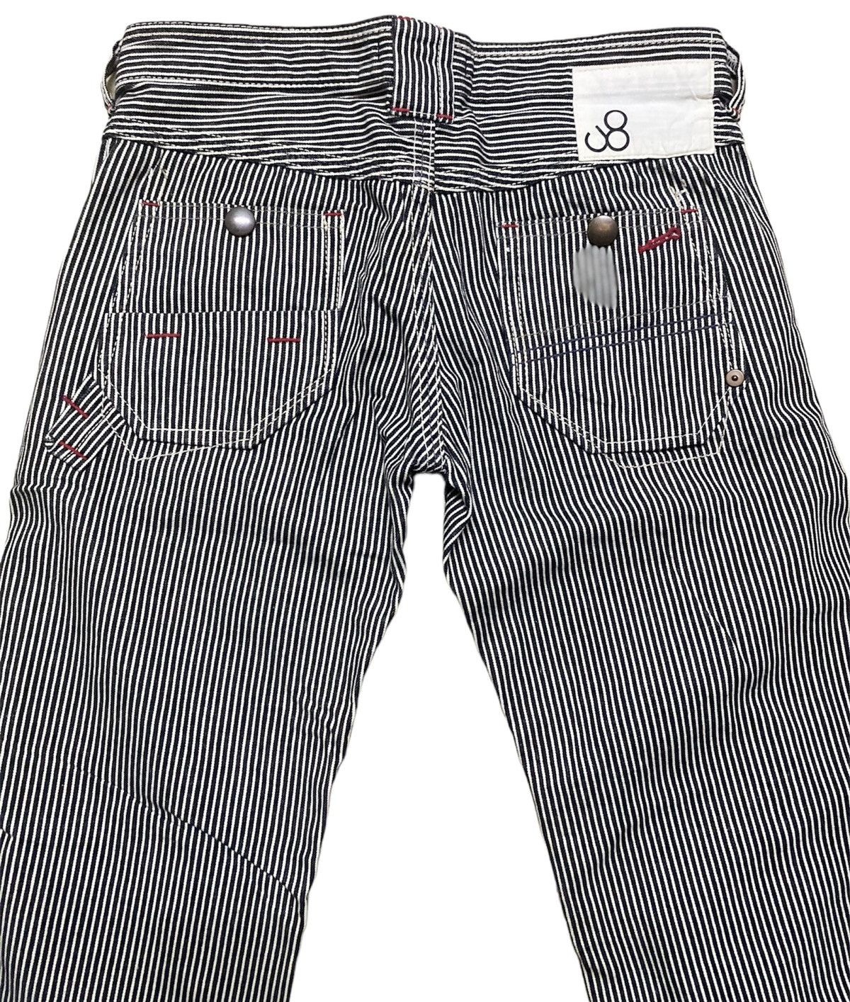 Garment Reproduction of Workers × Johnbull John Bull Japan Hickory Stripe Flare Denim Size US 31 - 14 Thumbnail