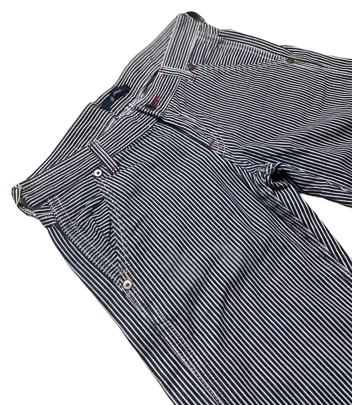 Garment Reproduction of Workers × Johnbull John Bull Japan Hickory Stripe Flare Denim Size US 31 - 5 Thumbnail