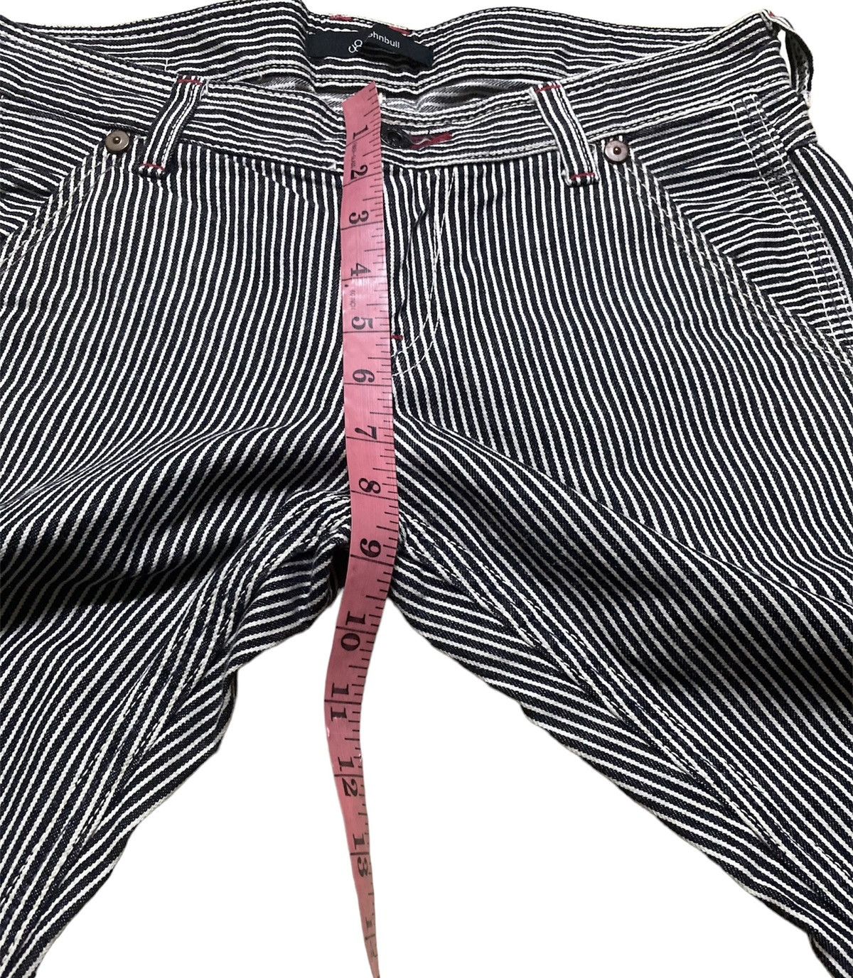 Garment Reproduction of Workers × Johnbull John Bull Japan Hickory Stripe Flare Denim Size US 31 - 7 Thumbnail