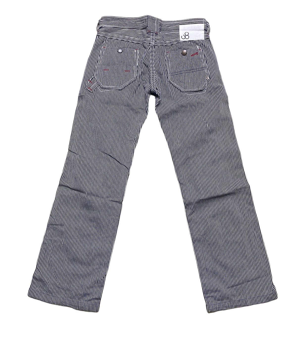 Garment Reproduction of Workers × Johnbull John Bull Japan Hickory Stripe Flare Denim Size US 31 - 15 Thumbnail