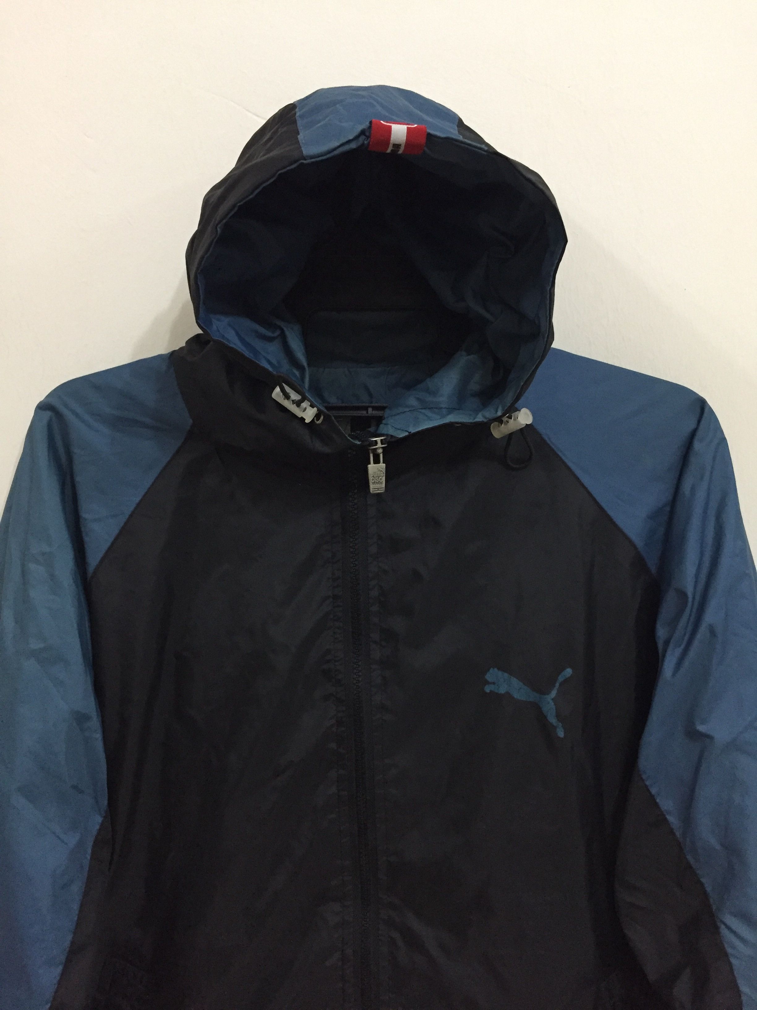 Puma Vintage PUMA jacket hoodie windbreaker big logo fits XL Size US XL / EU 56 / 4 - 3 Thumbnail