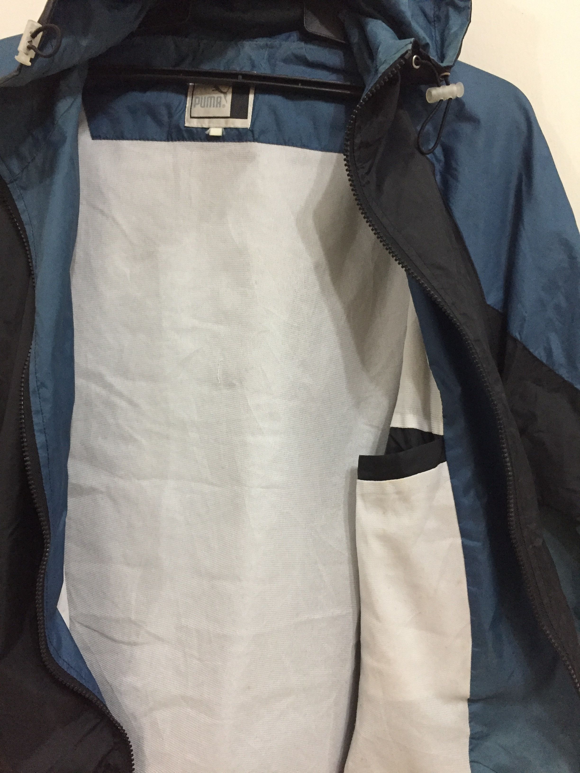 Puma Vintage PUMA jacket hoodie windbreaker big logo fits XL Size US XL / EU 56 / 4 - 8 Thumbnail