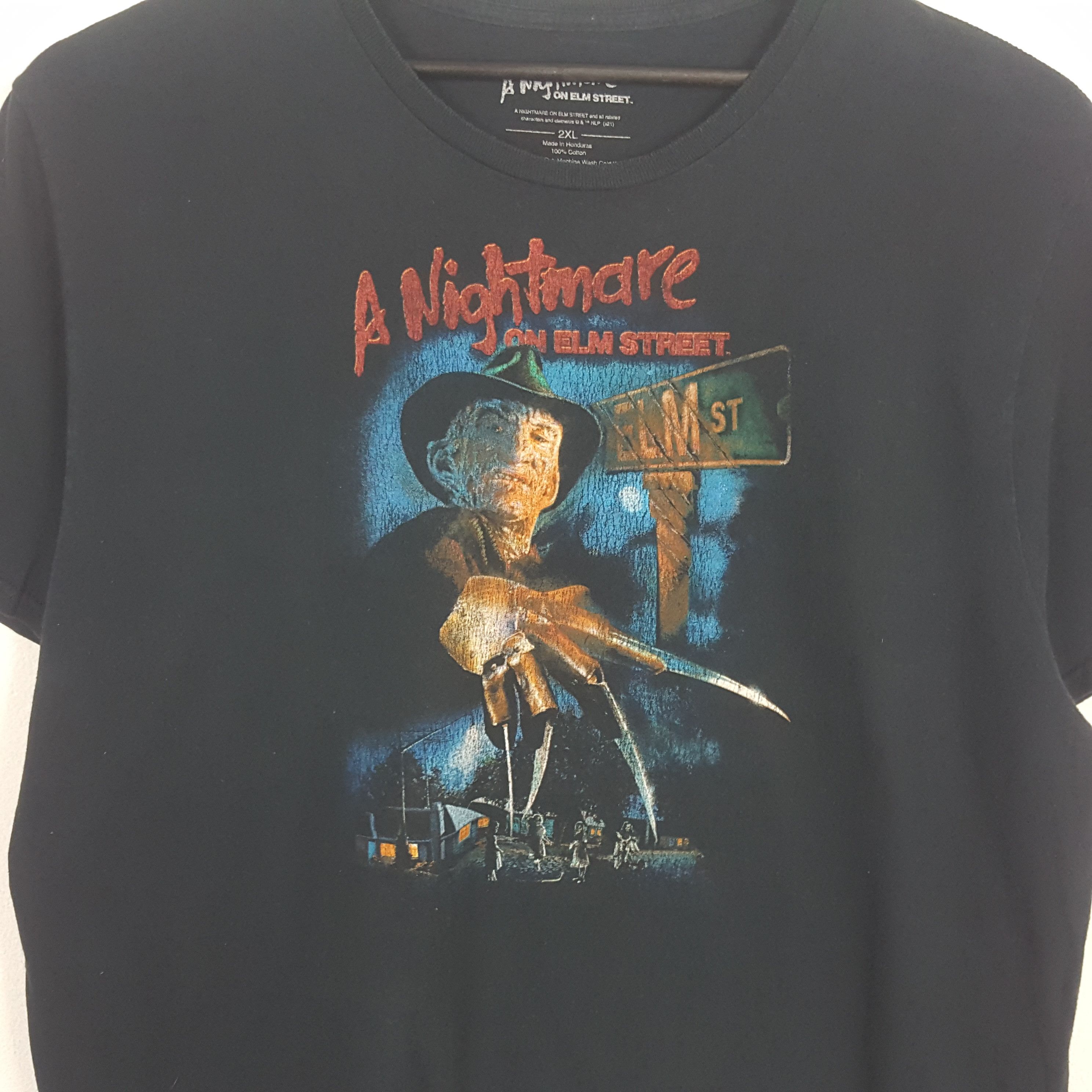 Vintage A NIGHTMARE ON ELM STREET Freddy Horror Movie Tshirt Size US XXL / EU 58 / 5 - 2 Thumbnail