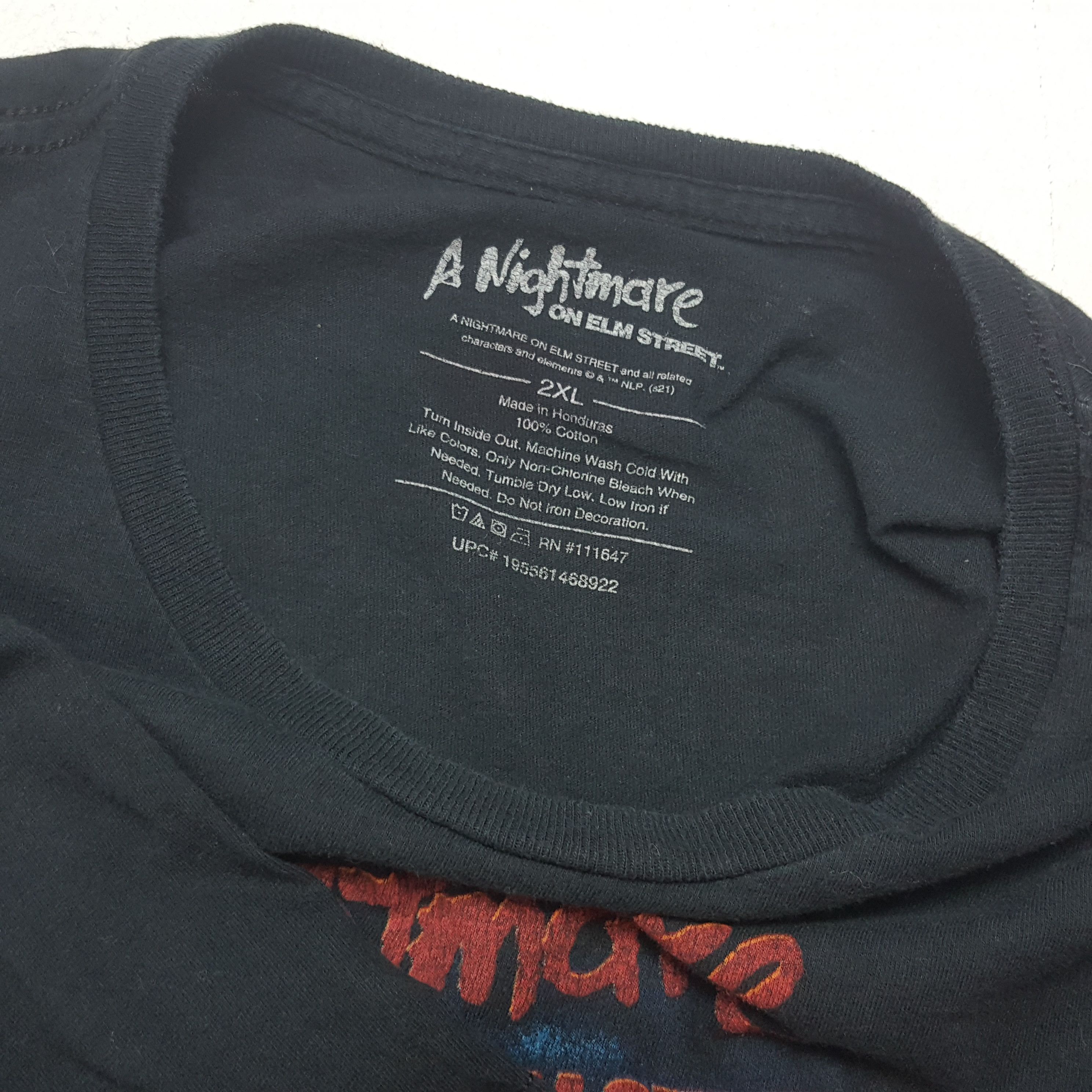 Vintage A NIGHTMARE ON ELM STREET Freddy Horror Movie Tshirt Size US XXL / EU 58 / 5 - 6 Thumbnail