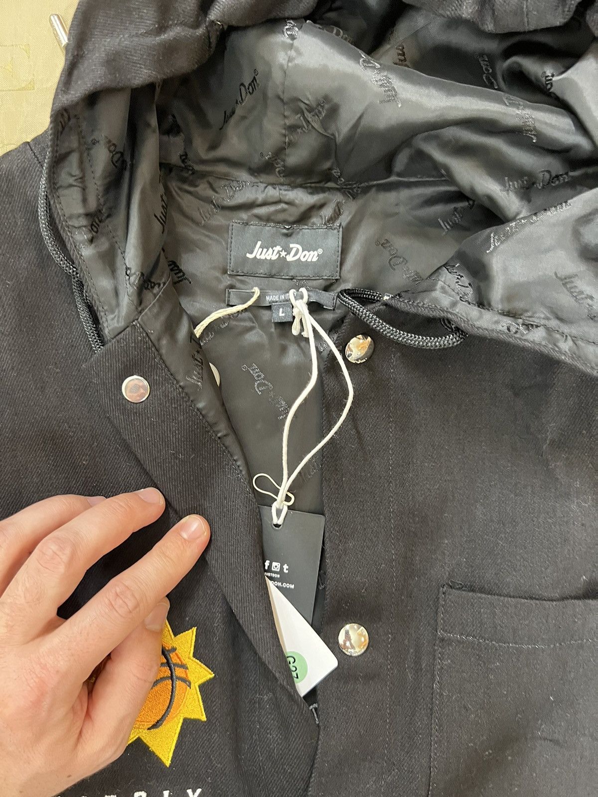 Just Don Just Don rear logo-print hooded jacket size L 1400 Size US L / EU 52-54 / 3 - 2 Thumbnail