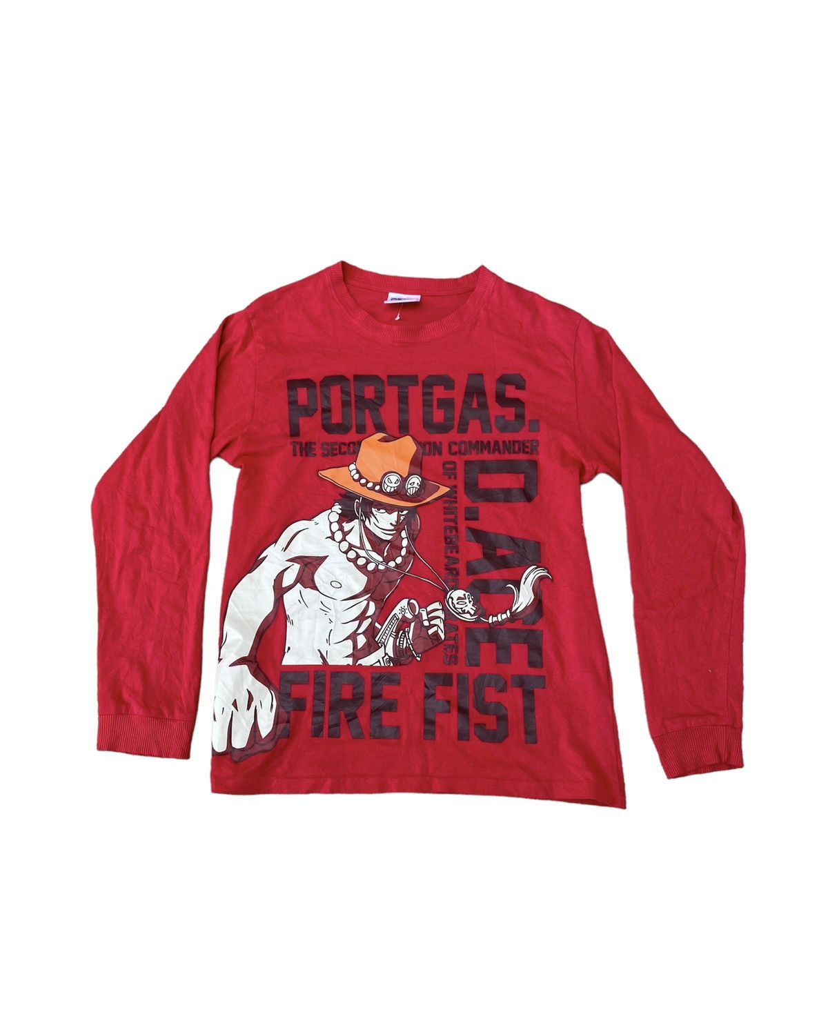 Anime × Japanese Brand × One Piece Vintage One Piece Portgas D Ace LS Tees Size US M / EU 48-50 / 2 - 1 Thumbnail