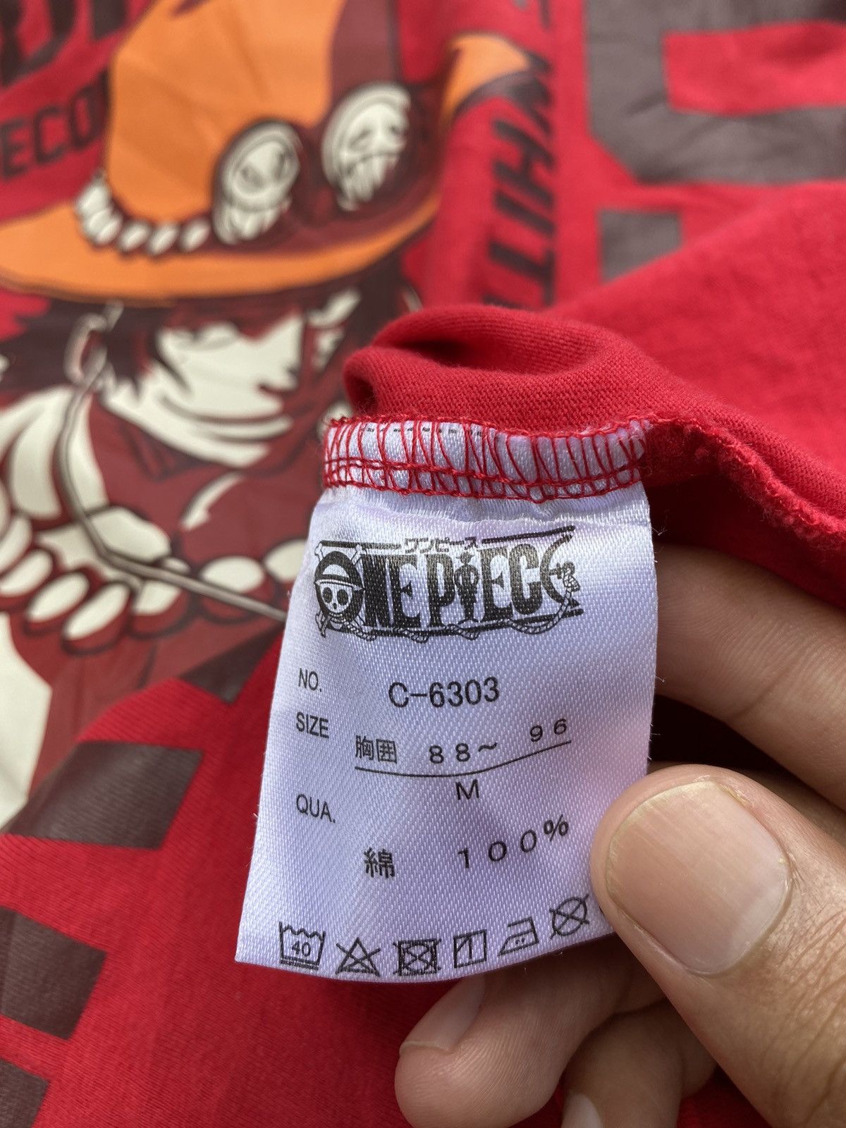 Anime × Japanese Brand × One Piece Vintage One Piece Portgas D Ace LS Tees Size US M / EU 48-50 / 2 - 4 Thumbnail