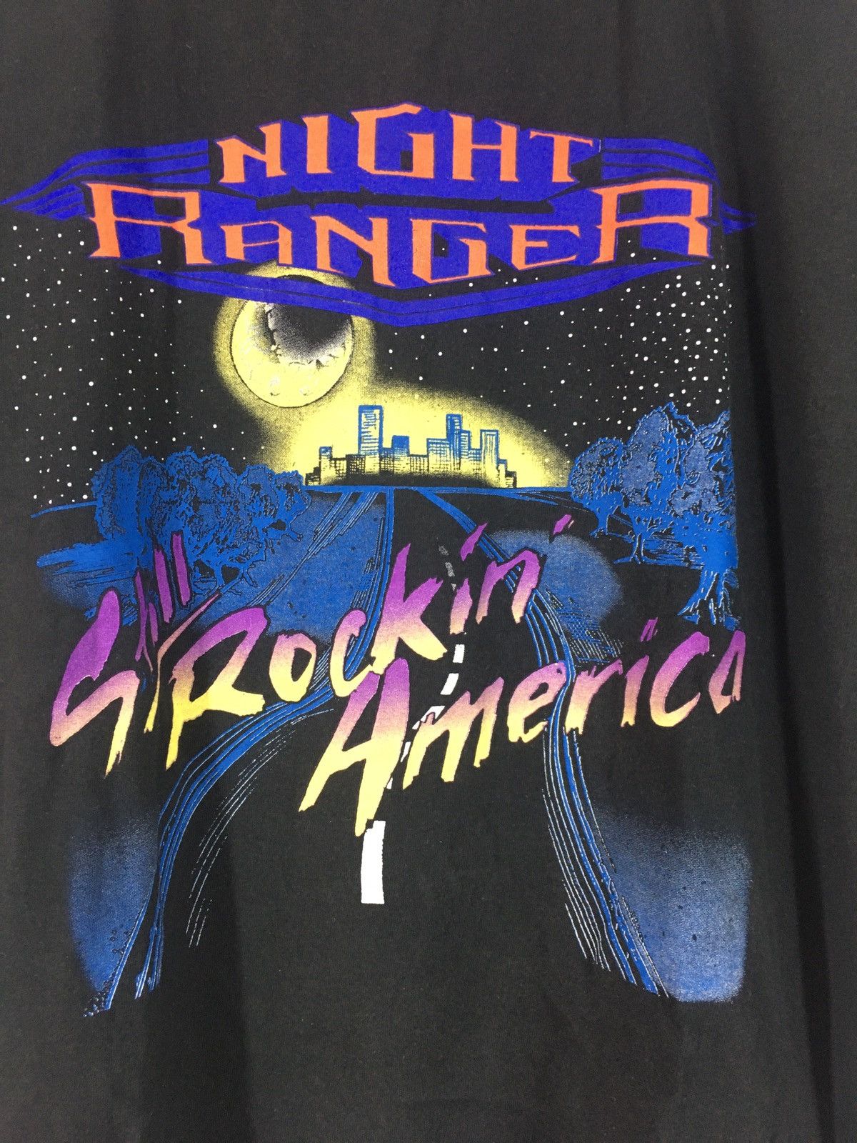 Band Tees Vtg 90s Night Ranger still Rockin’ America rock band t shirt Size US L / EU 52-54 / 3 - 4 Thumbnail